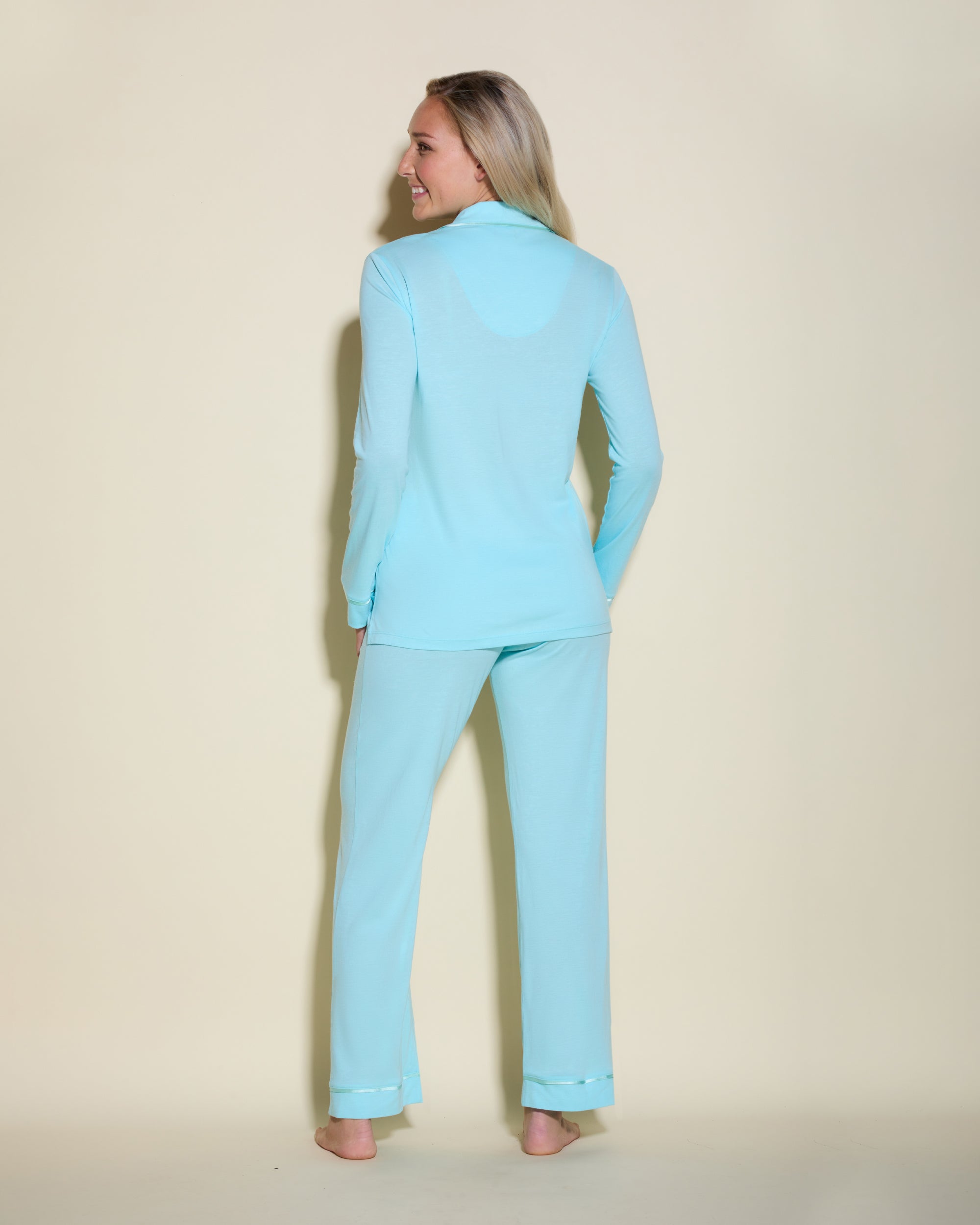 Blau Set - Bella Langärmliges Oberteil & Hose Im Set
