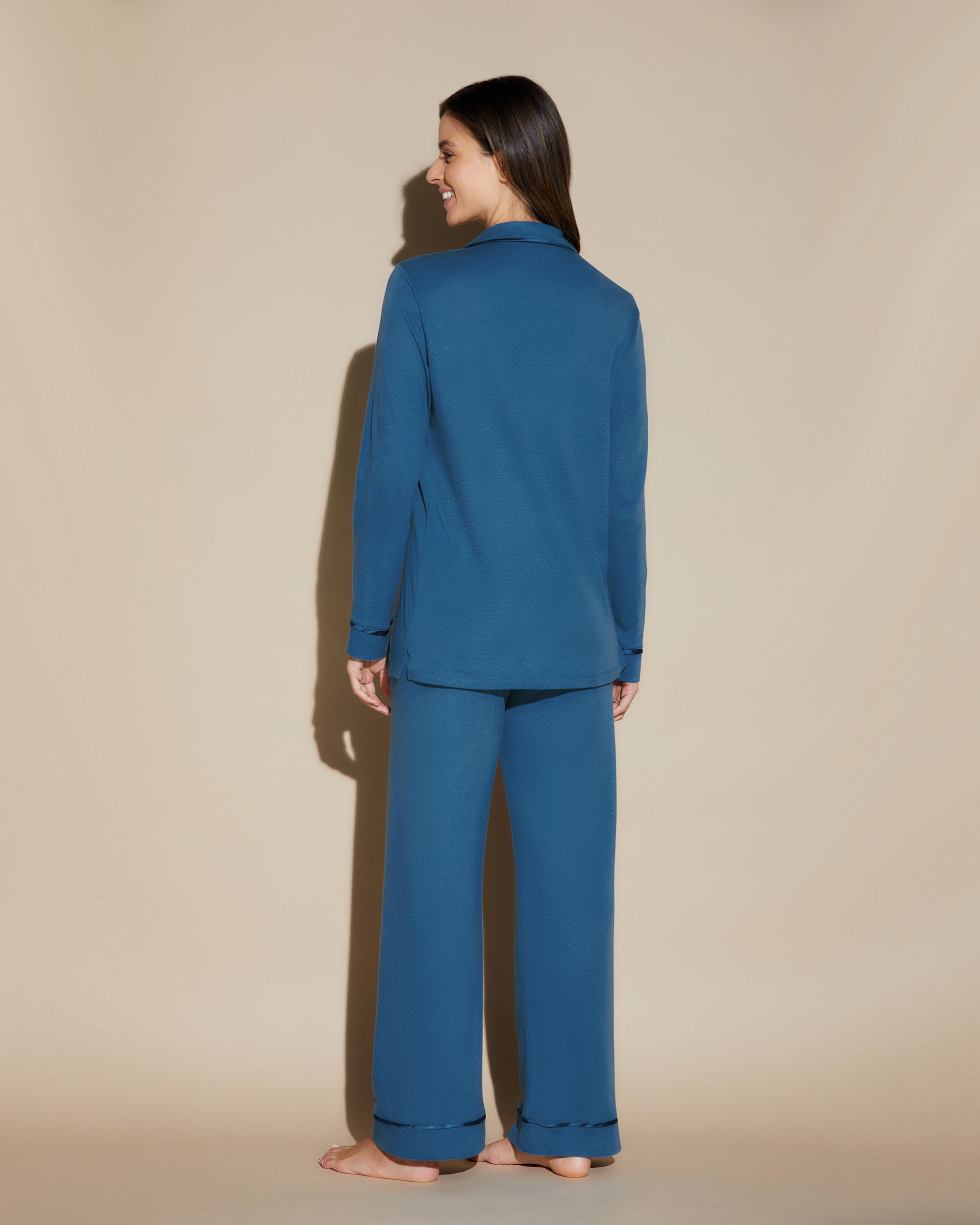 Blau Set - Bella Langärmliges Oberteil & Hose Im Set