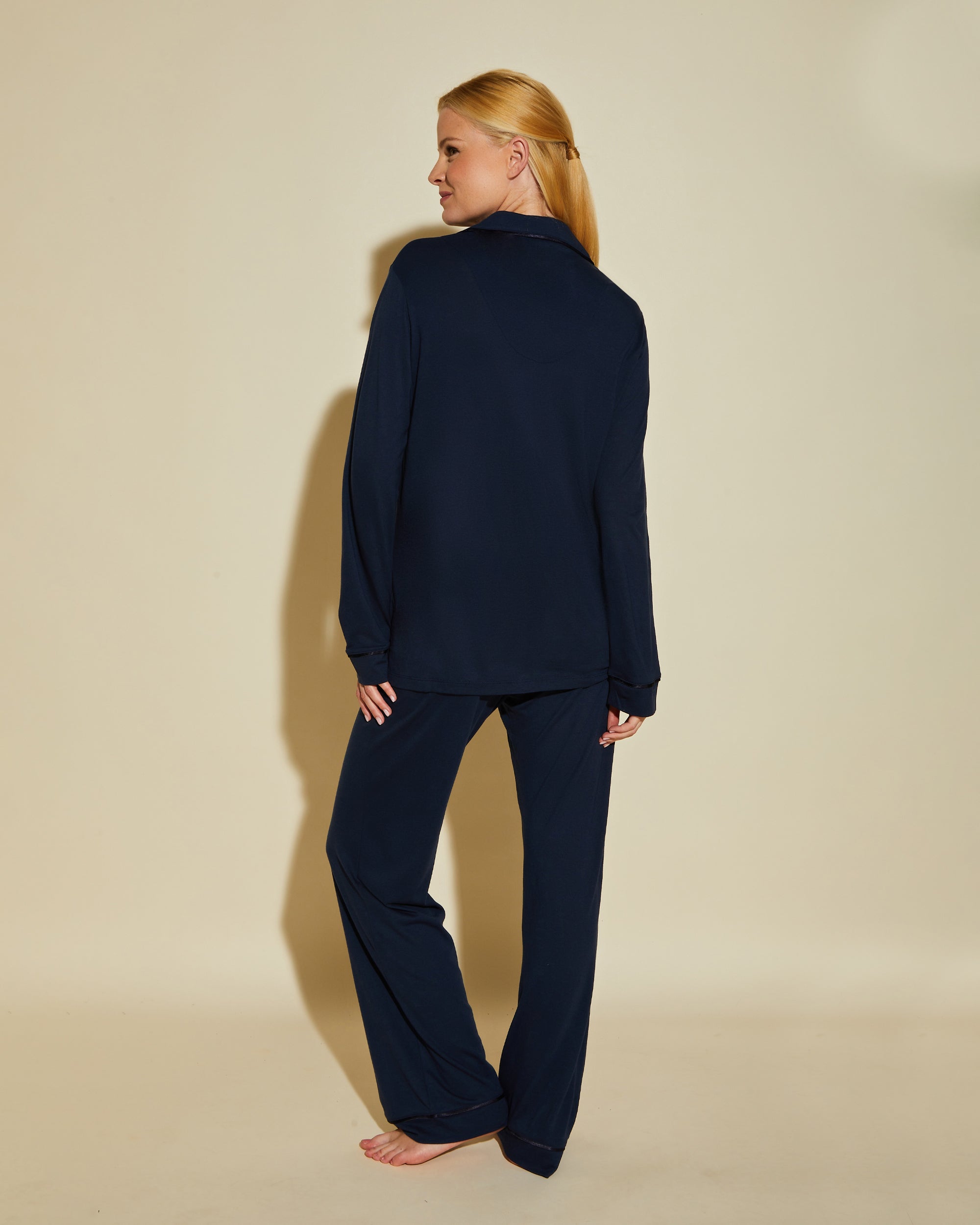 Blu Set - Bella Pigiama Con Top A Maniche Lunghe E Pantaloni