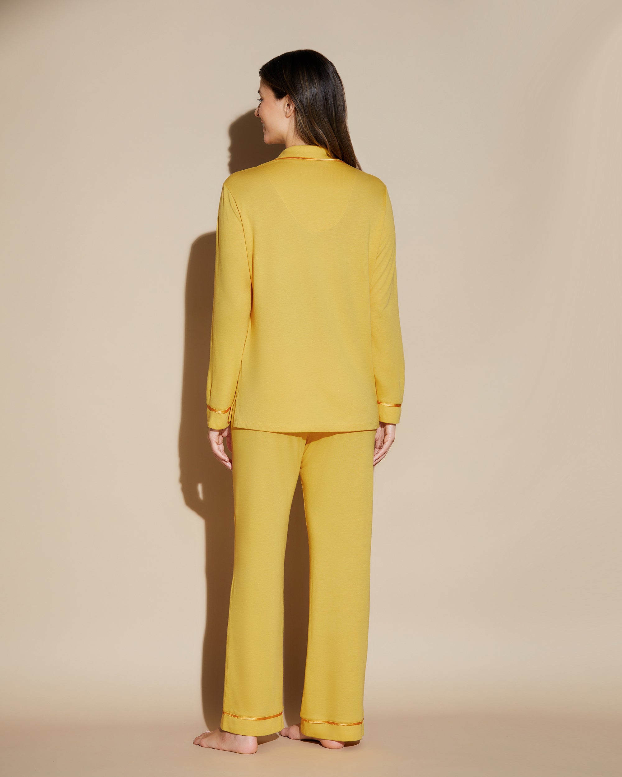 Yellow Set - Bella Long Sleeve Top & Pant Pajama Set