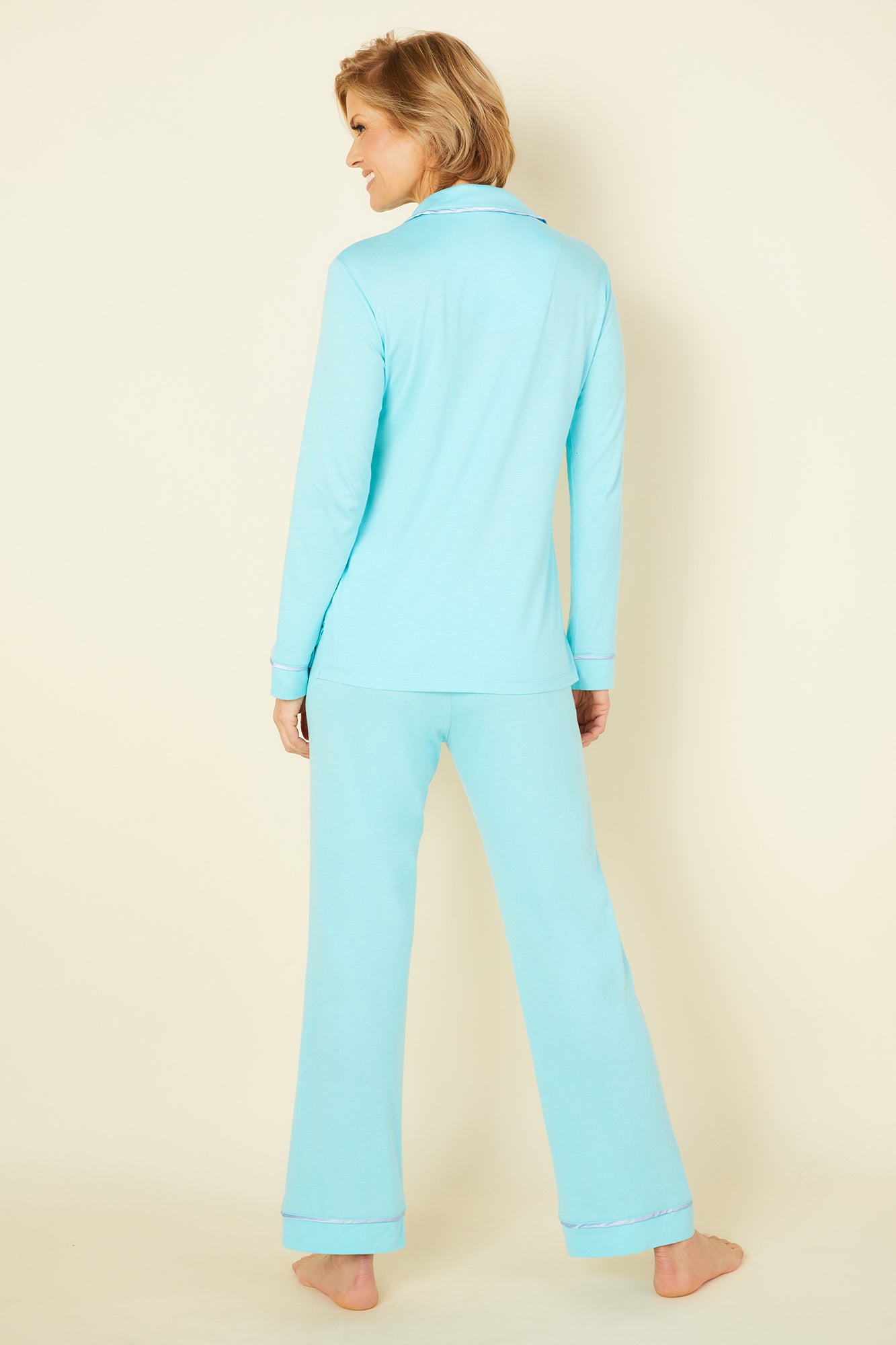 Green Set - Bella Long Sleeve Top & Pant Pajama Set