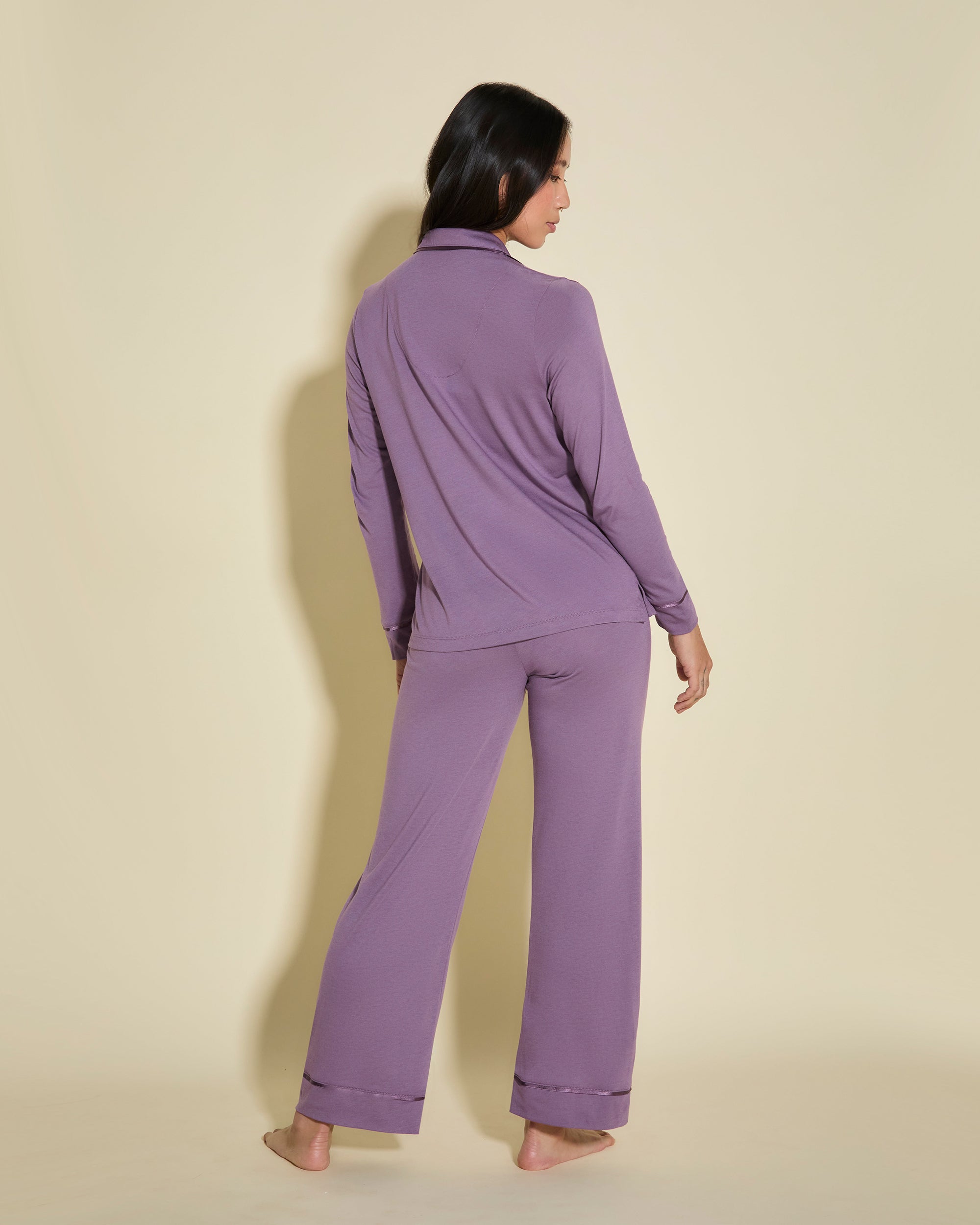 Purple Set - Bella Petite Long Sleeve Top & Pant Pajamas