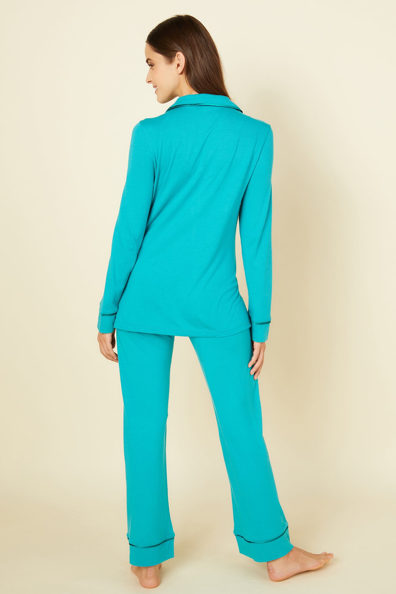 Viola Set - Bella Pigiama Con Top A Maniche Lunghe E Pantaloni Petite