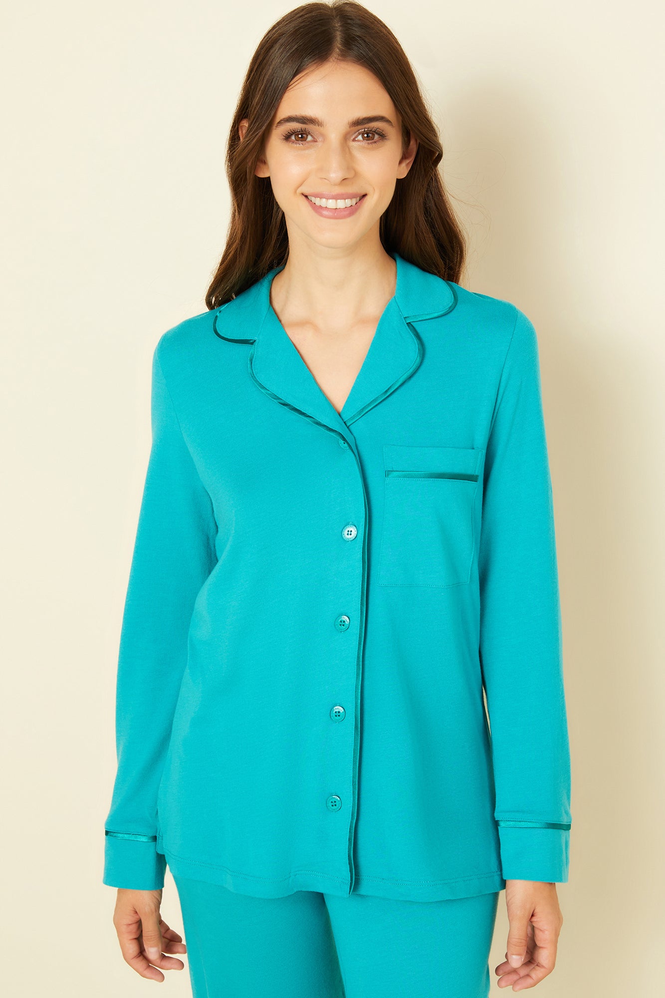 Viola Set - Bella Pigiama Con Top A Maniche Lunghe E Pantaloni Petite