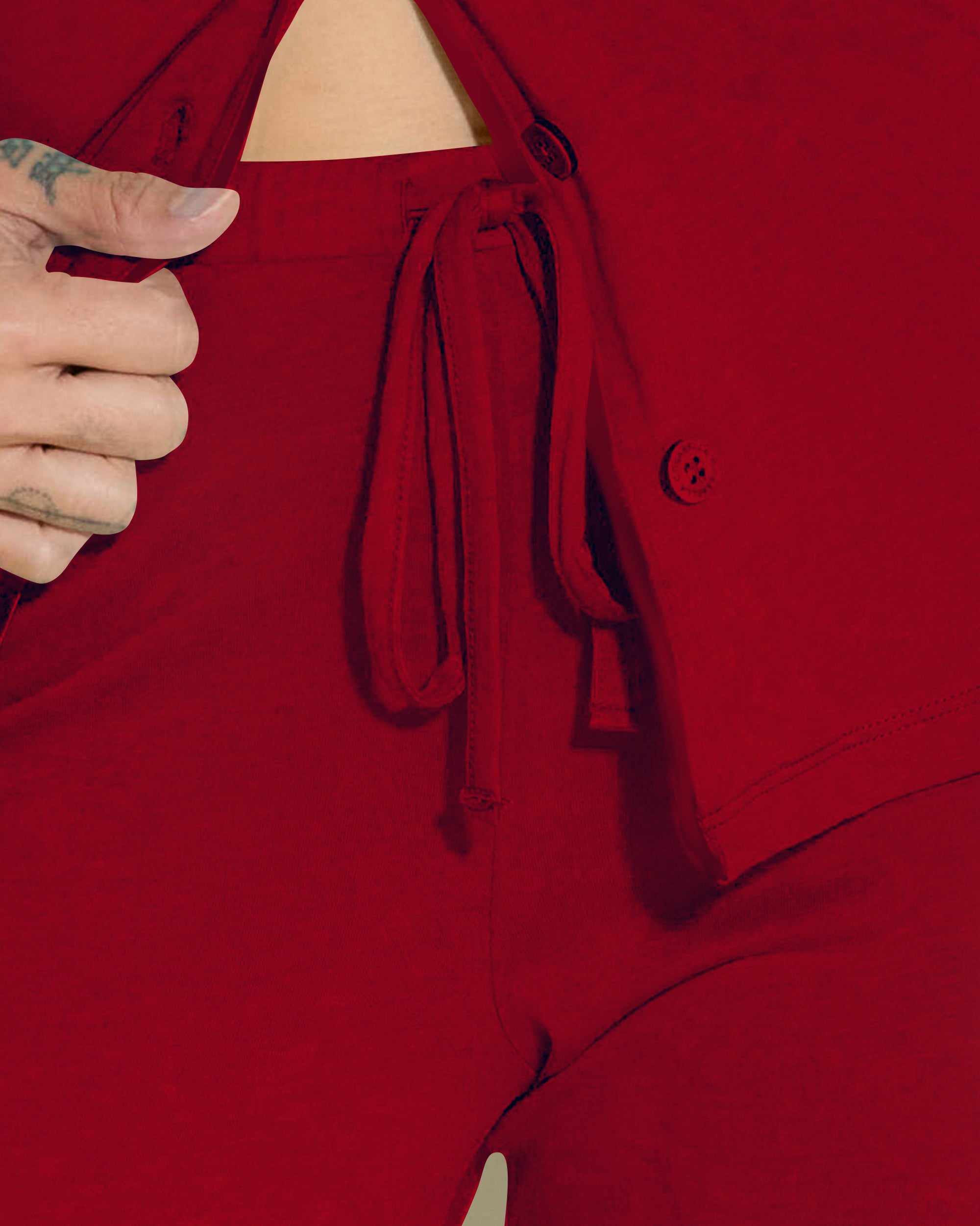 Roja Conjuntos - Bella Conjunto De Pijama Petite Con Camisa De Manga Larga Y Pantalones.