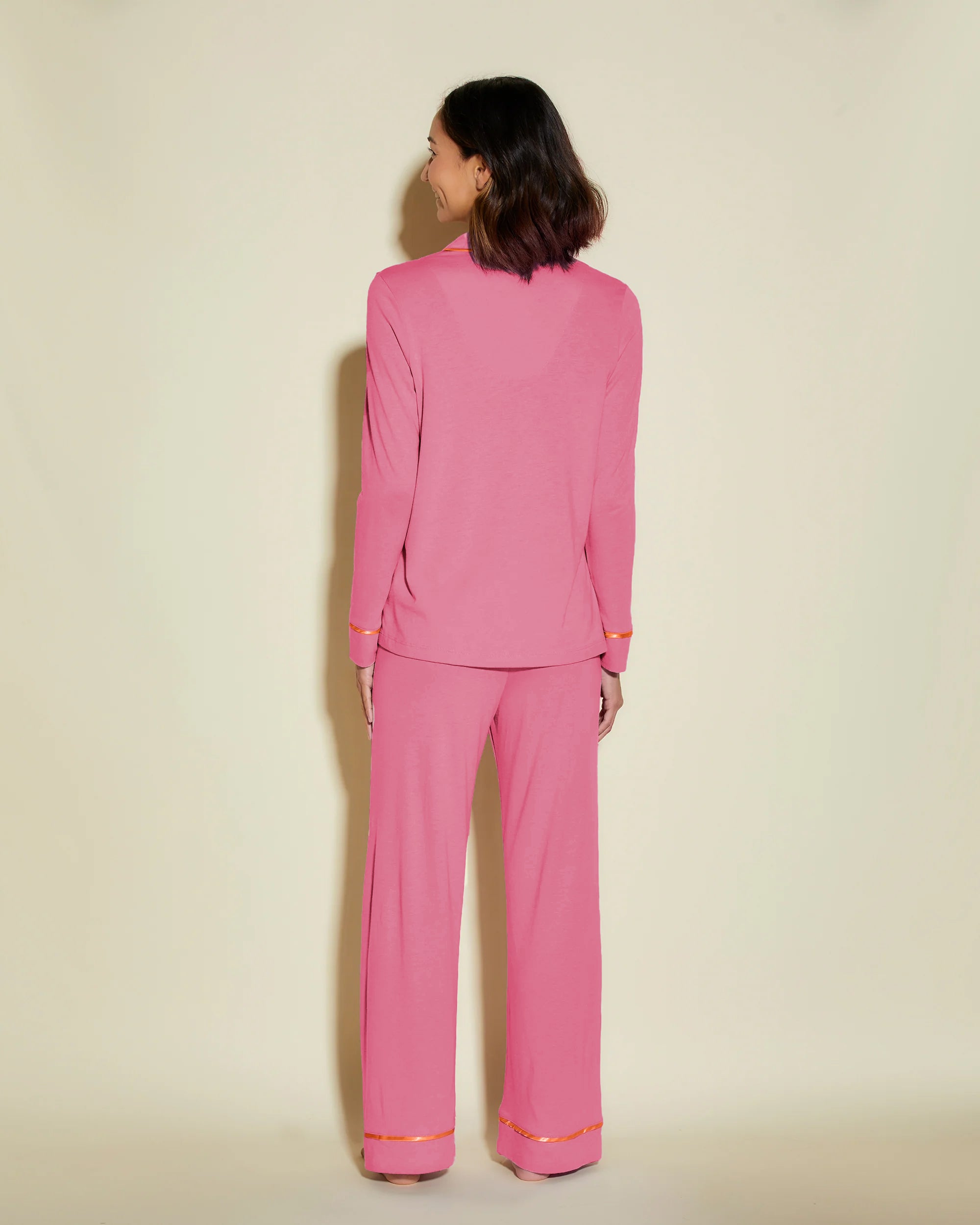 Rosa Set - Bella Petite Langarm Oberteil & Hose Pyjama-Set