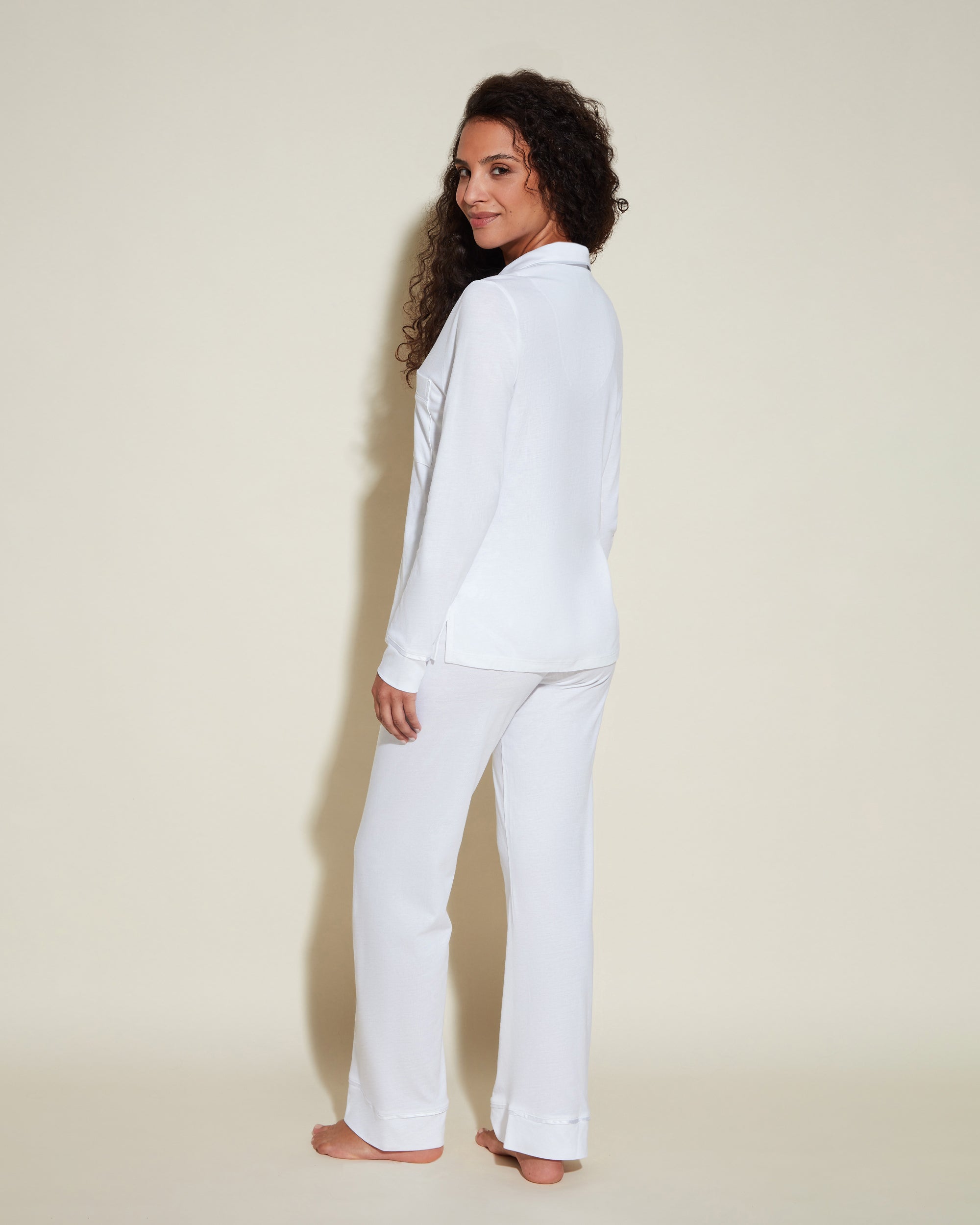 Blanc Ensemble - Bella Ensemble Pyjama Haut À Manches Longues Et Pantalon, Petite
