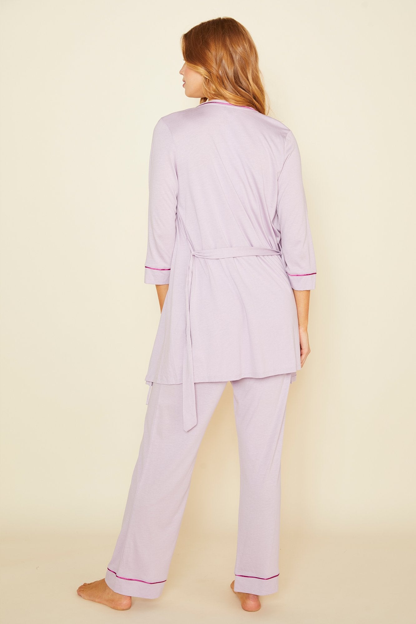 Violette Ensemble - Bella Débardeur À Dos Nageur, Pantalon Et Robe De Chambre Curvy