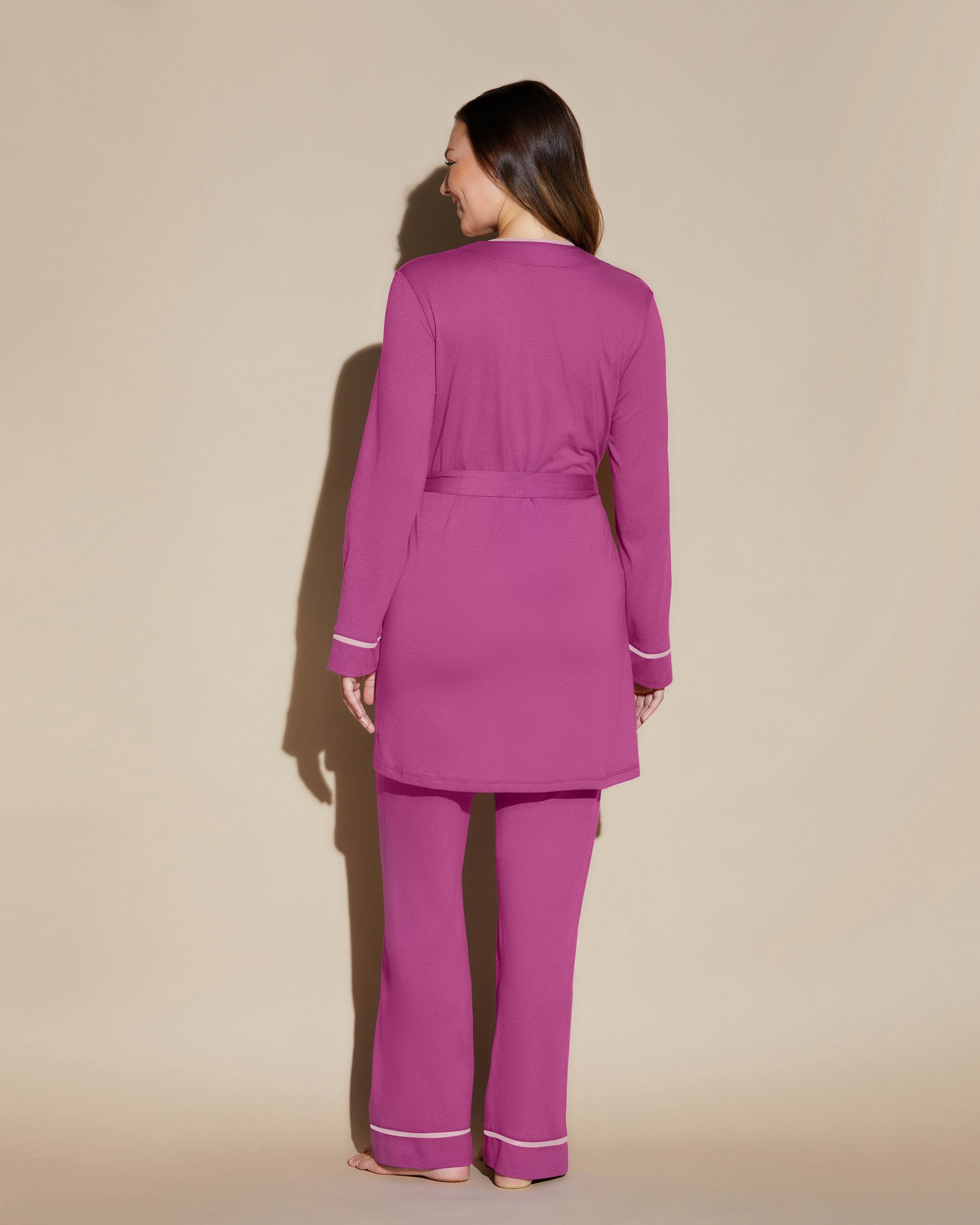 Rose Ensemble - Bella Ensemble De Pyjama Caraco Dos Nageur, Robe De Chambre, Pantalon Curvy