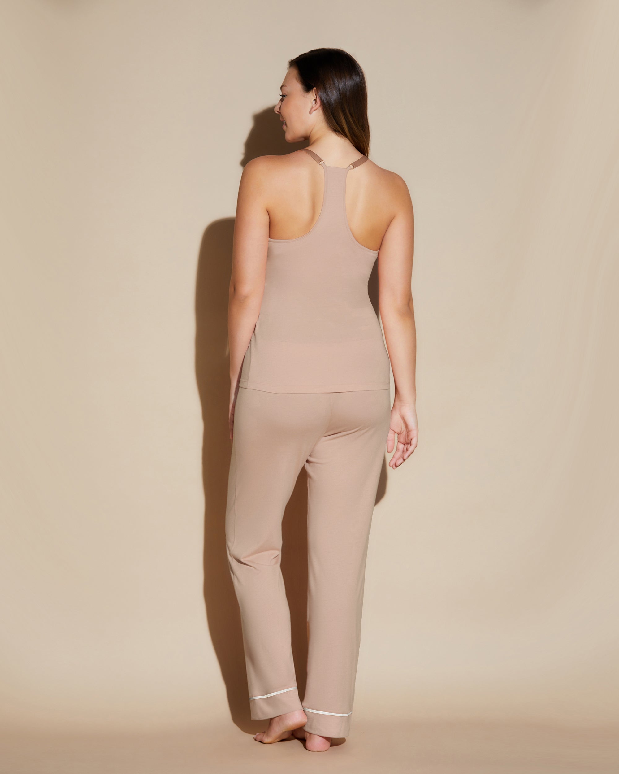 Beige Set - Bella Curvy 3 Piece Set With Robe