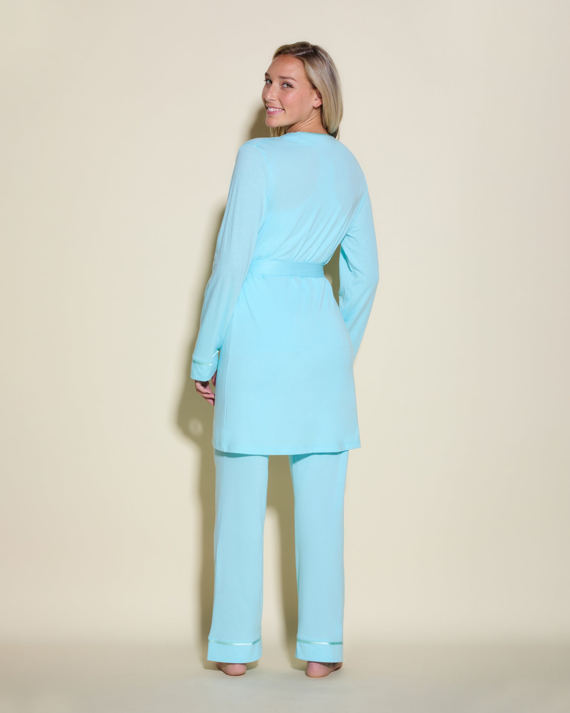 Blue Set - Bella 3 Piece Set With Robe