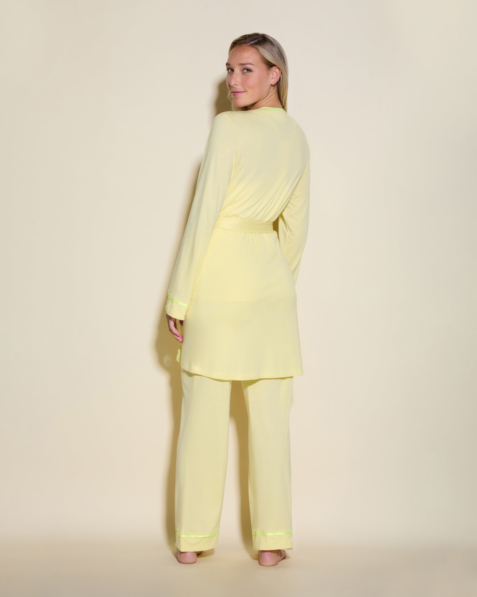 Yellow Set - Bella 3 Piece Set With Robe