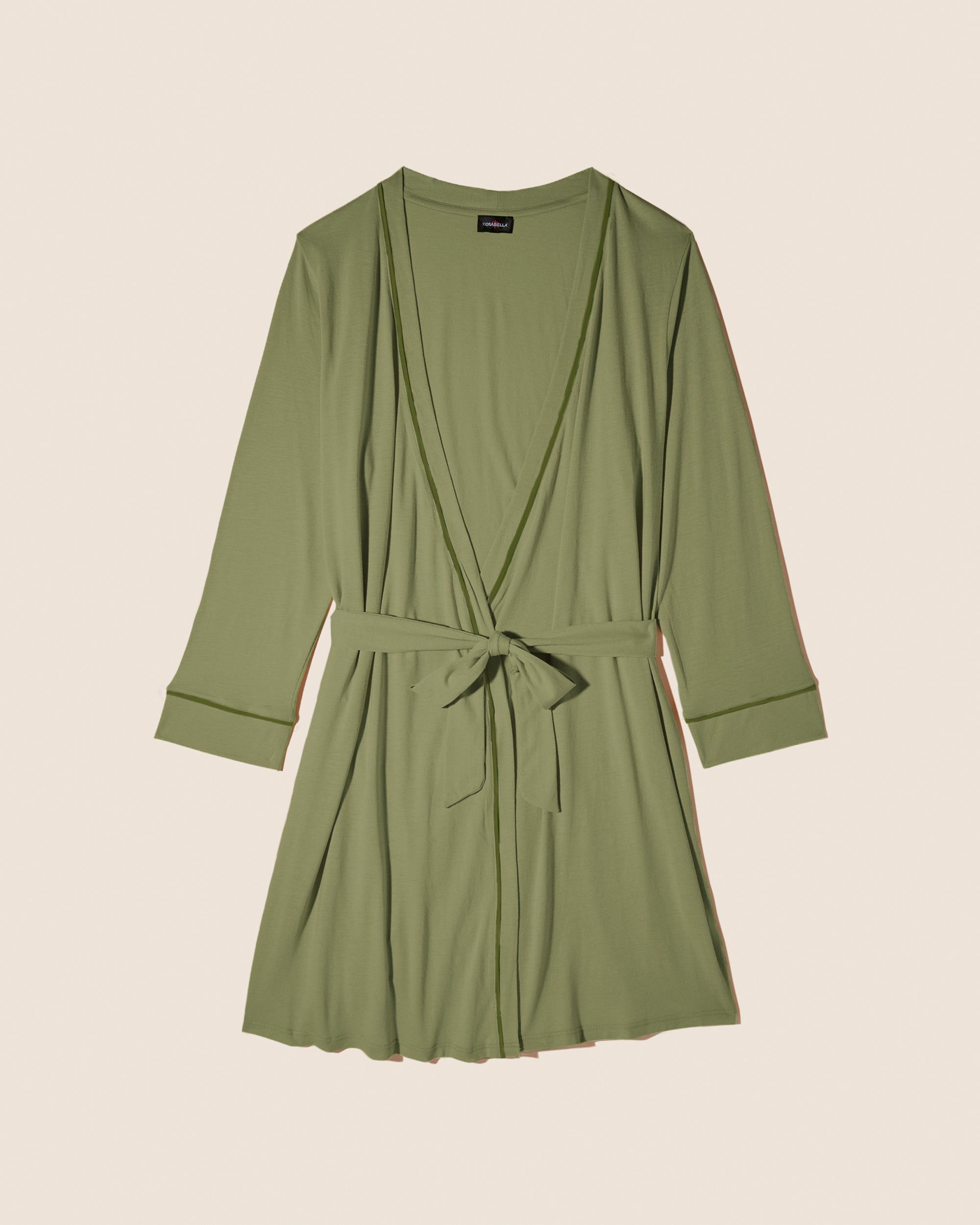 Grün Set - Bella Pyjama-Set Für Schwangere, 3-Teilig, Mit Bademantel