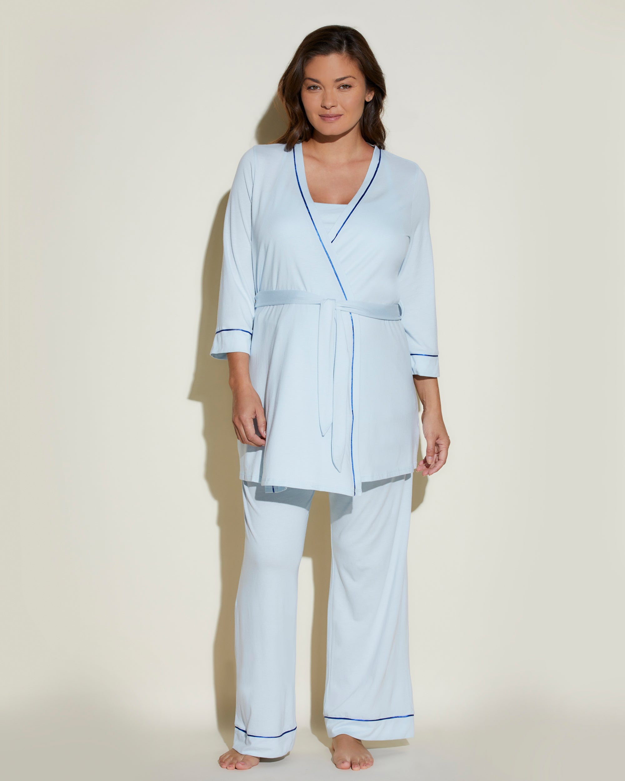 Blau Set - Bella Mama Still-Pyjama Im Set