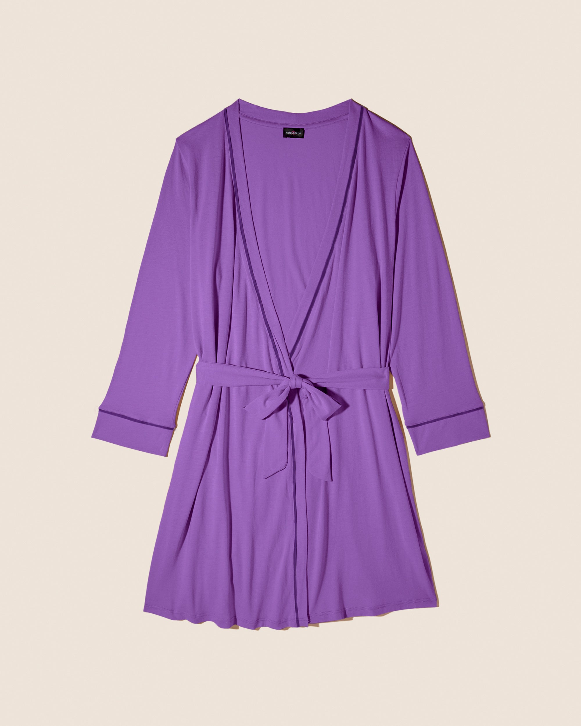 Lila Set - Bella Pyjama-Set Für Schwangere, 3-Teilig, Mit Bademantel