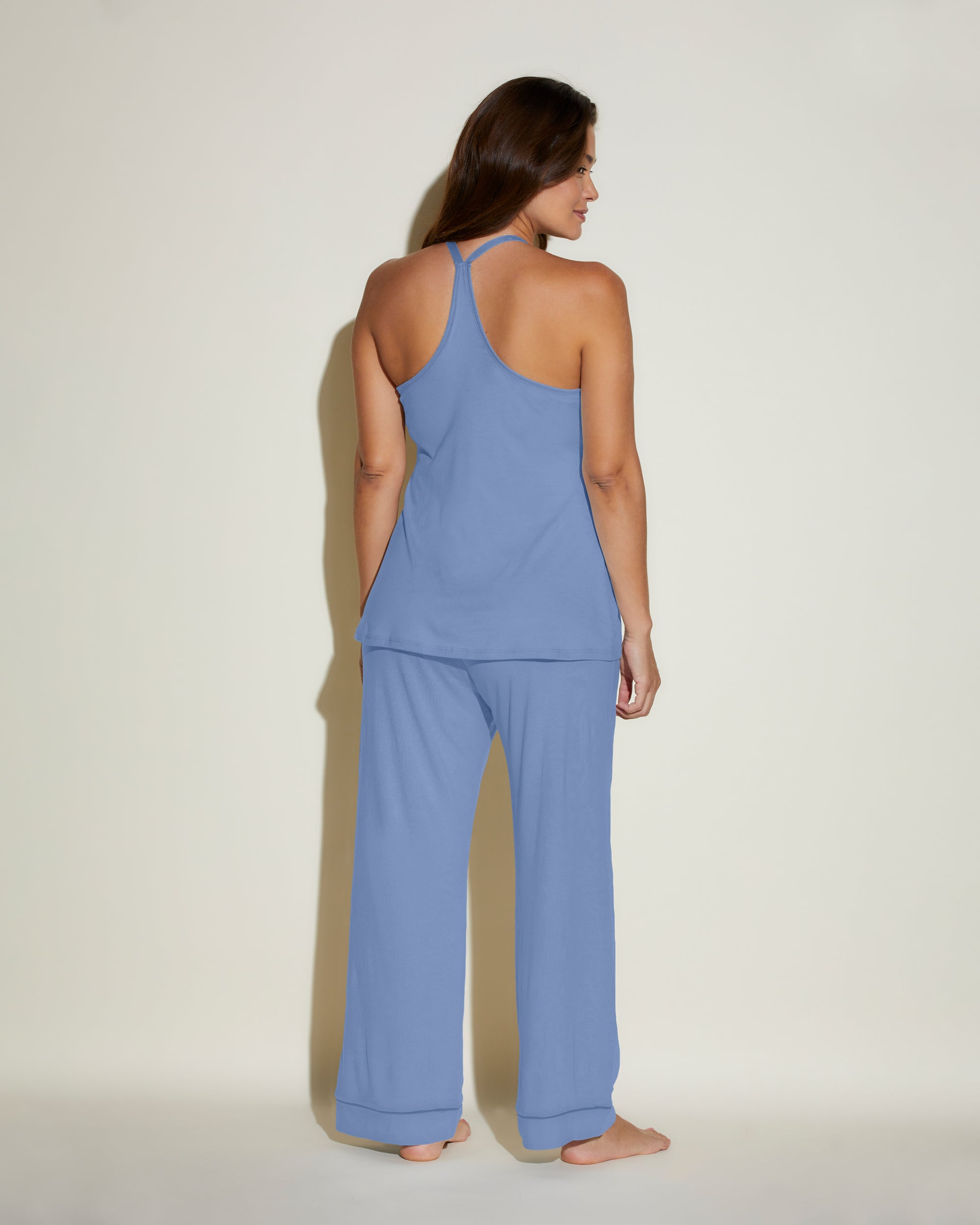 Blau Set - Bella Pyjama-Set Für Schwangere, 3-Teilig, Mit Bademantel
