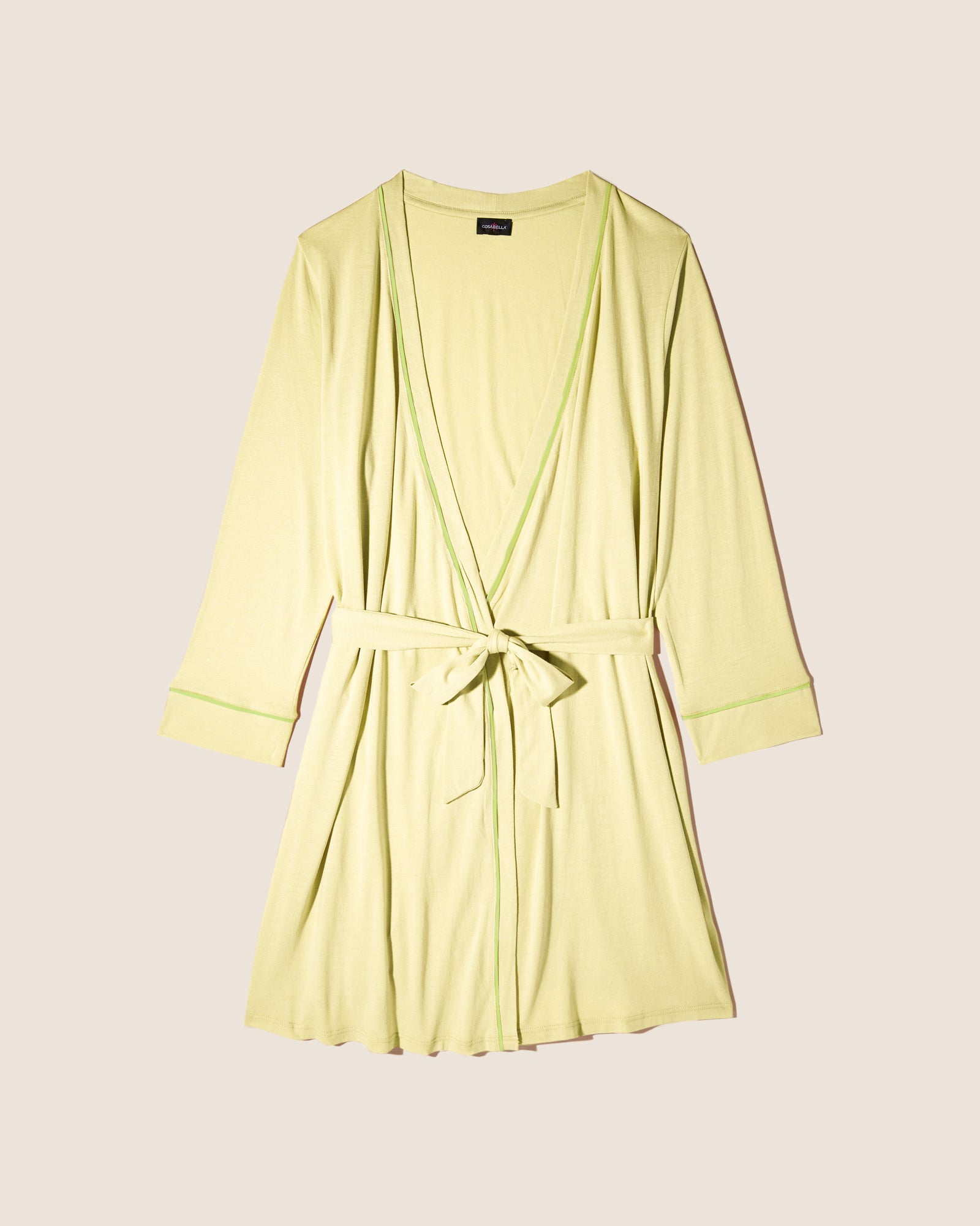 Jaune Ensemble - Bella Pyjama D'Allaitement 3 Pièces Avec Peignoir