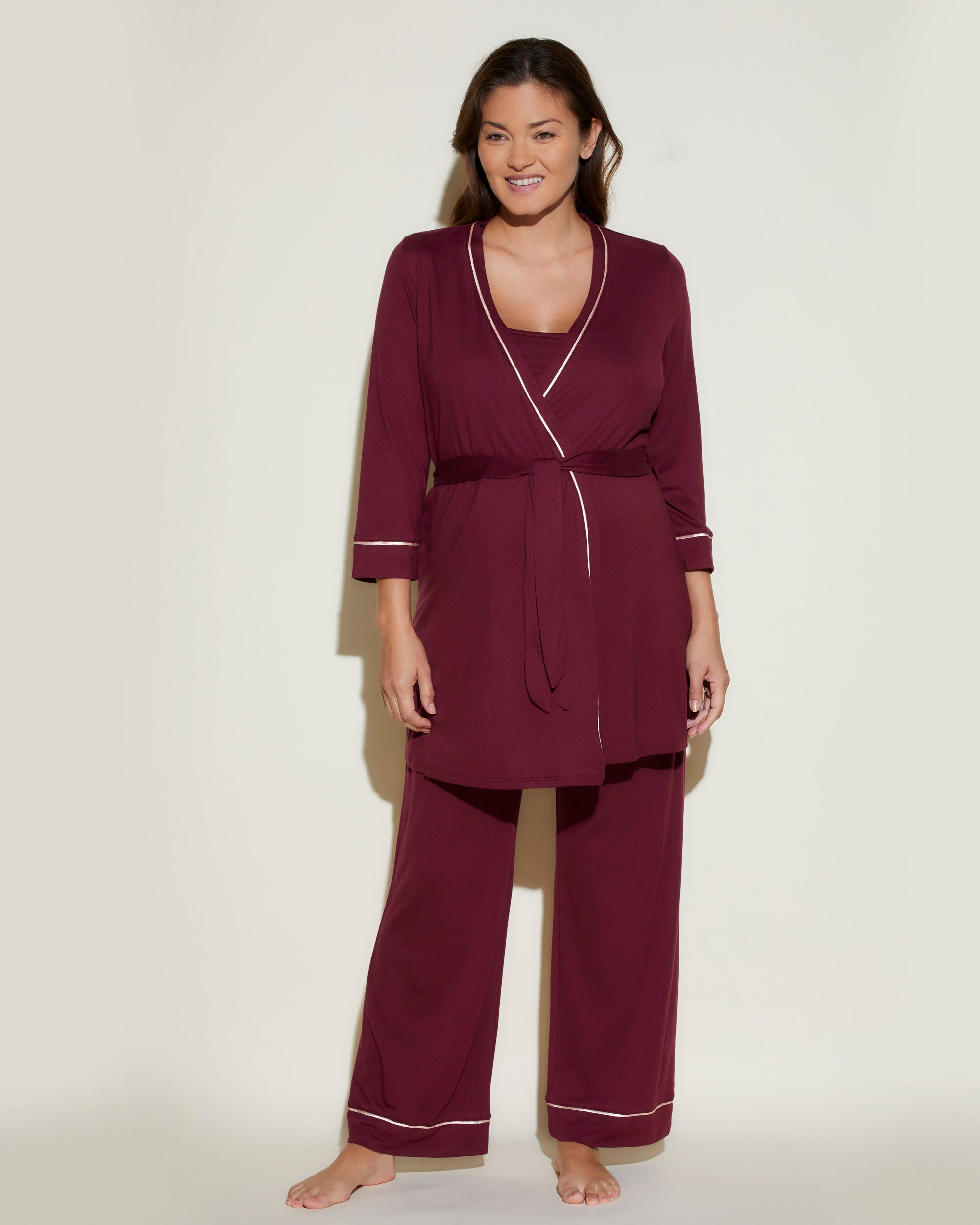 Rot Set - Bella Mama Still-Pyjama Im Set