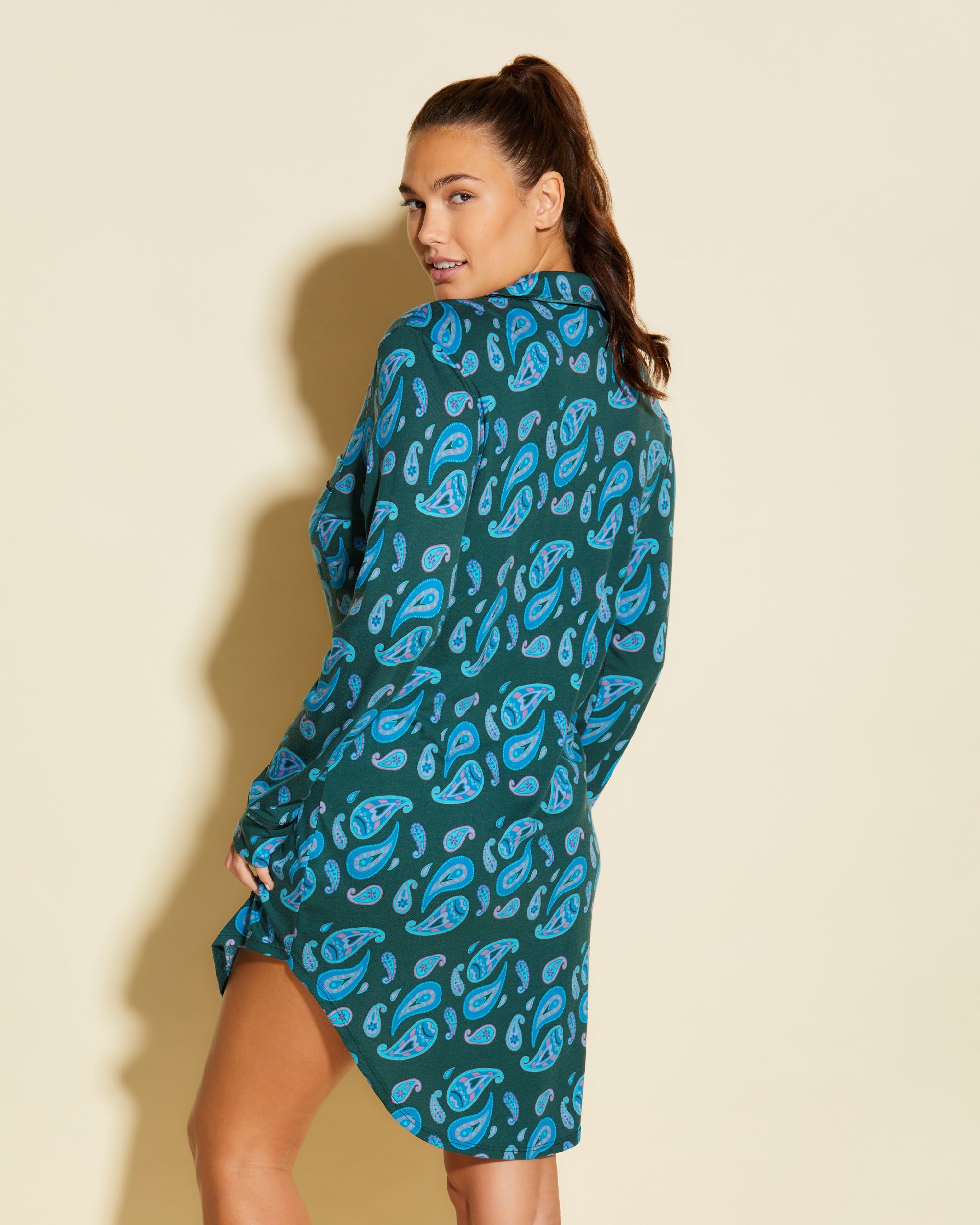 Stampa Set - Bella Printed Camicia Da Notte Stampata