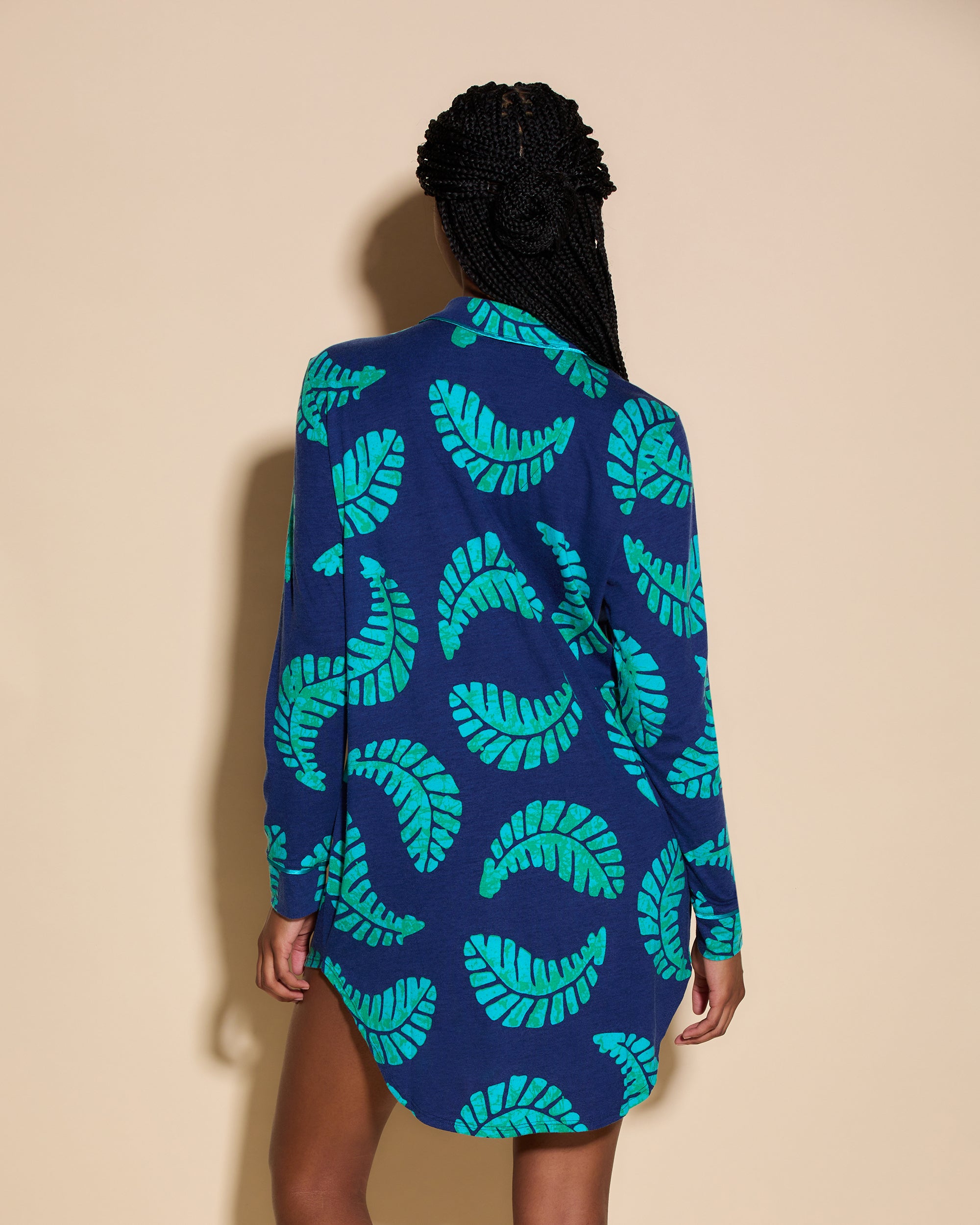 Imprimé Ensemble - Bella Printed Chemise De Nuit À Imprimés
