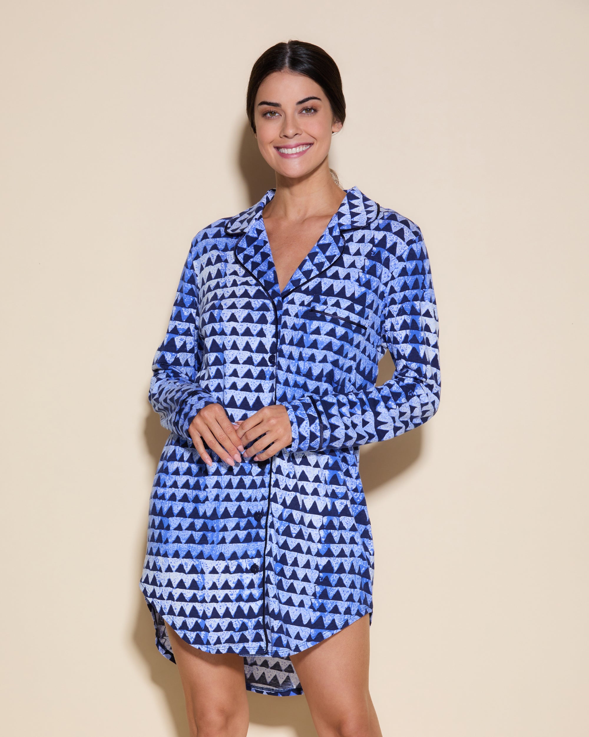 Stampa Set - Bella Printed Camicia Da Notte Stampata
