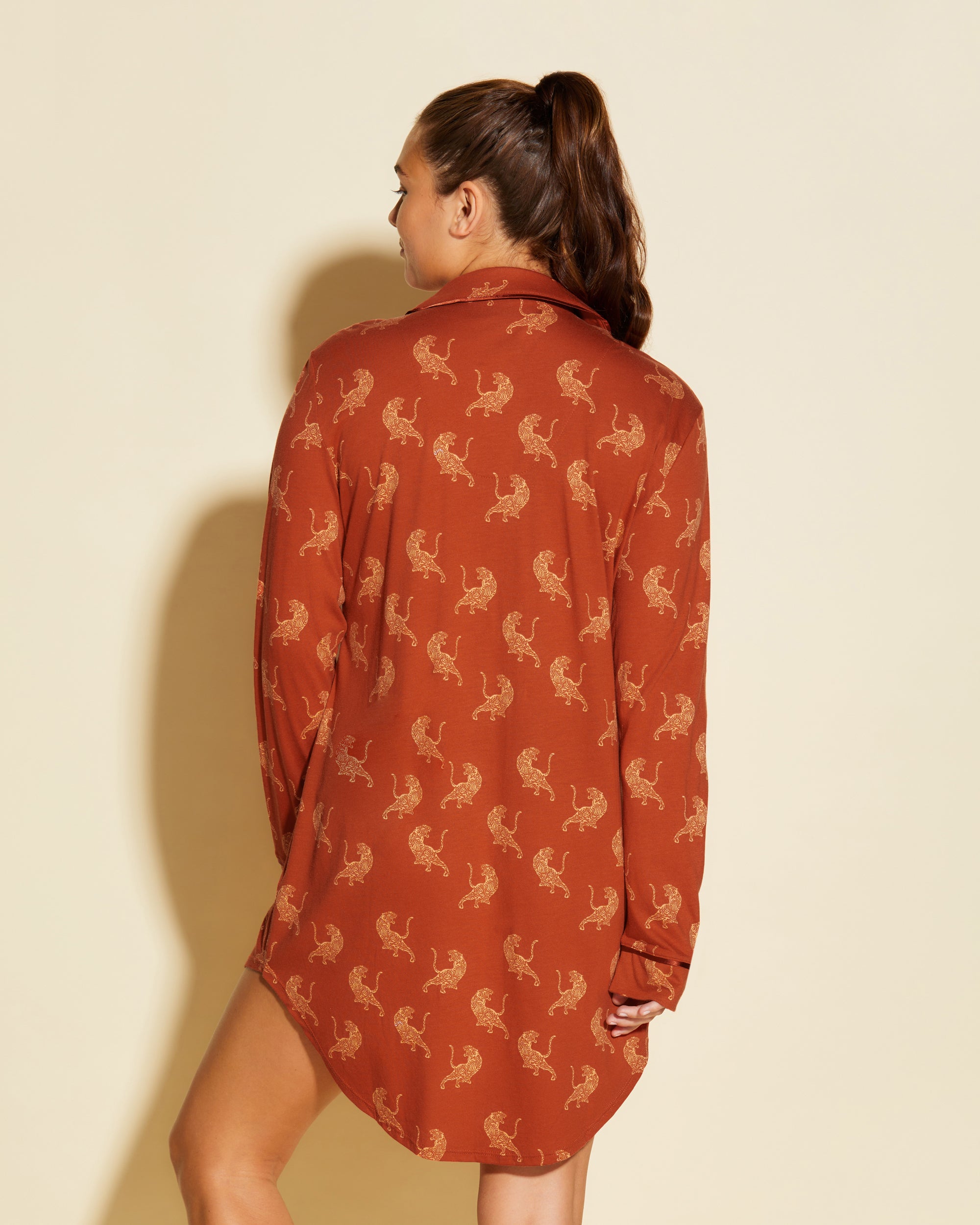 Imprimé Ensemble - Bella Printed Chemise De Nuit À Imprimés