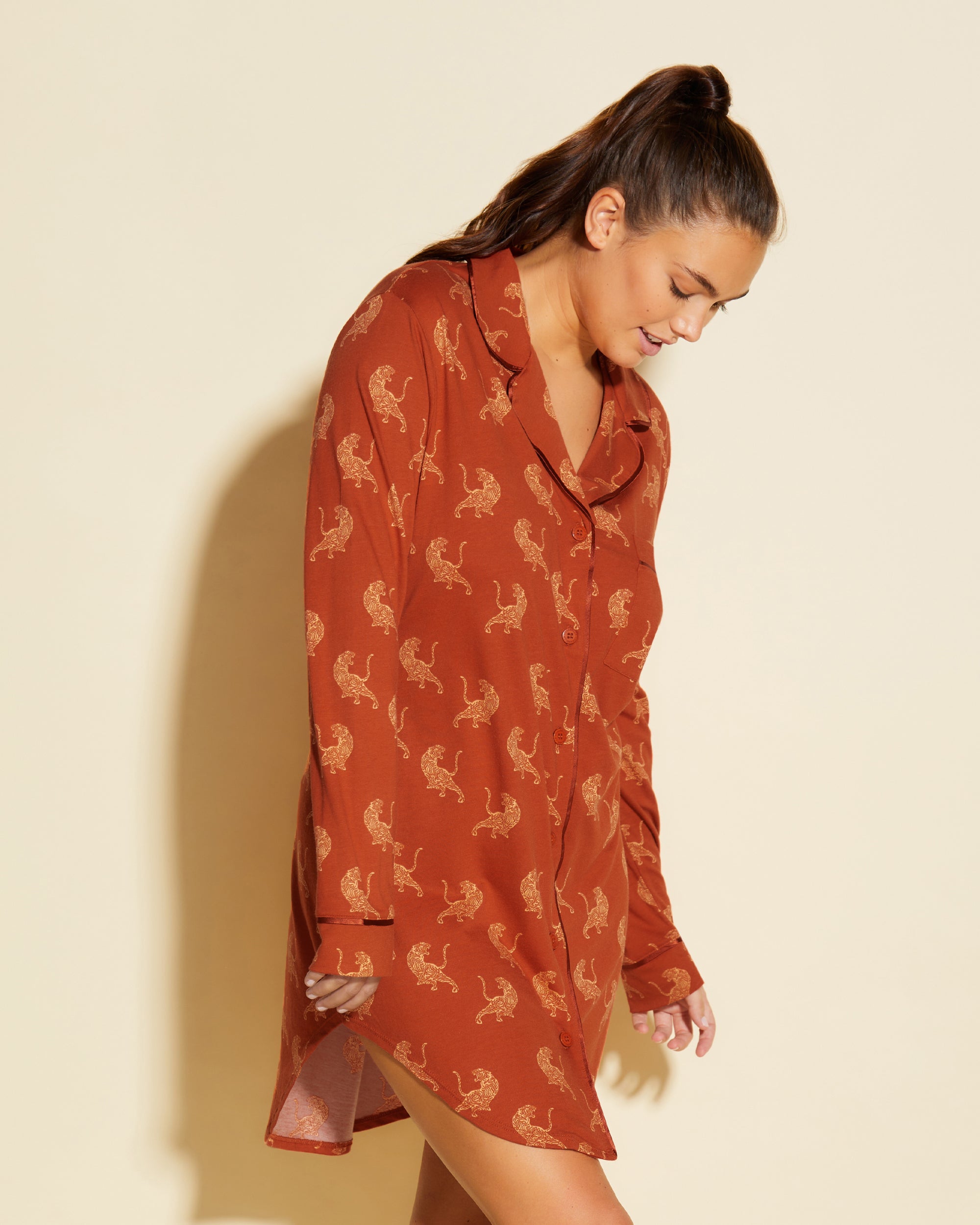 Stampa Set - Bella Printed Camicia Da Notte Stampata