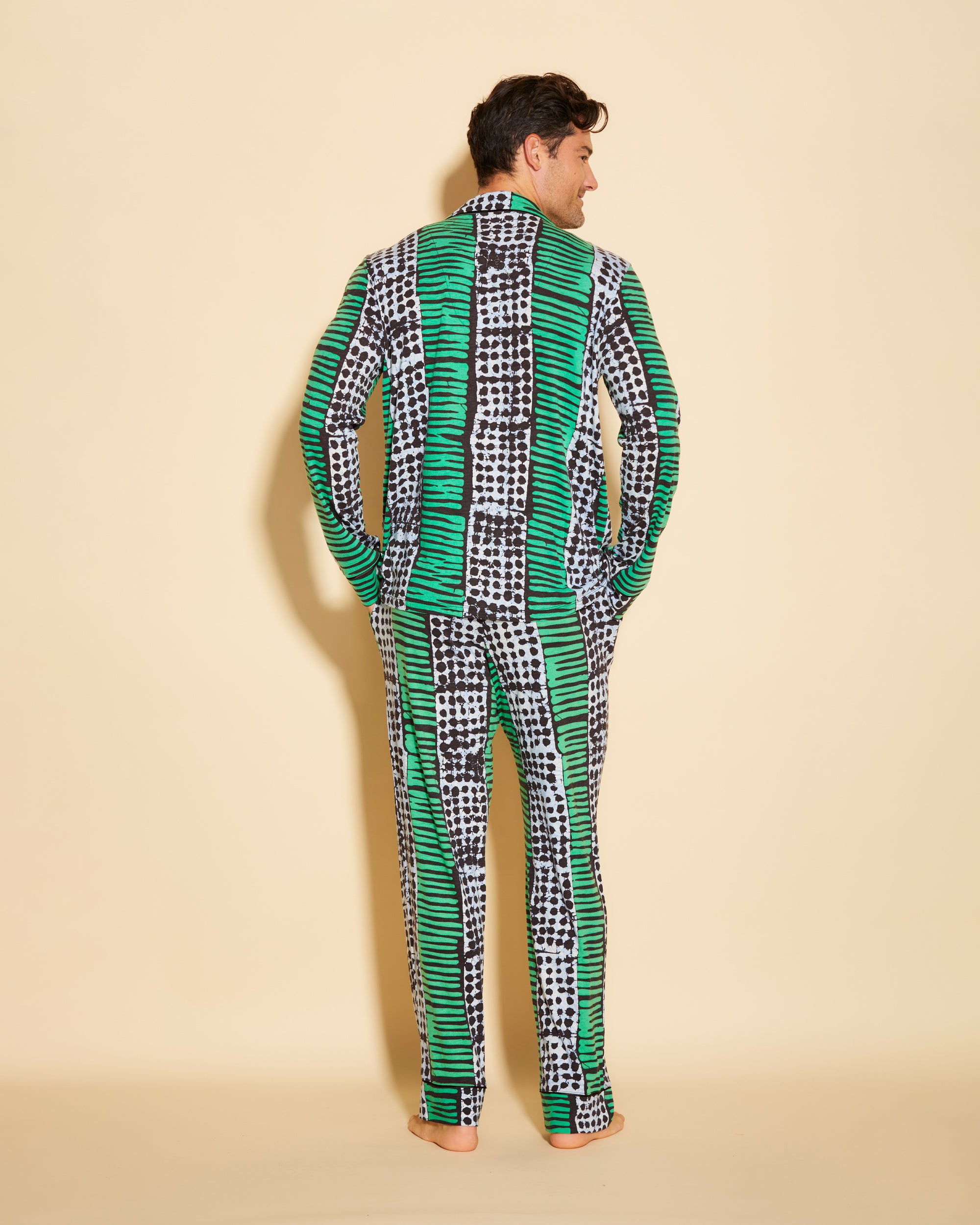 Estampado Conjuntos Para Hombres - Bella Printed Conjunto De Pijama