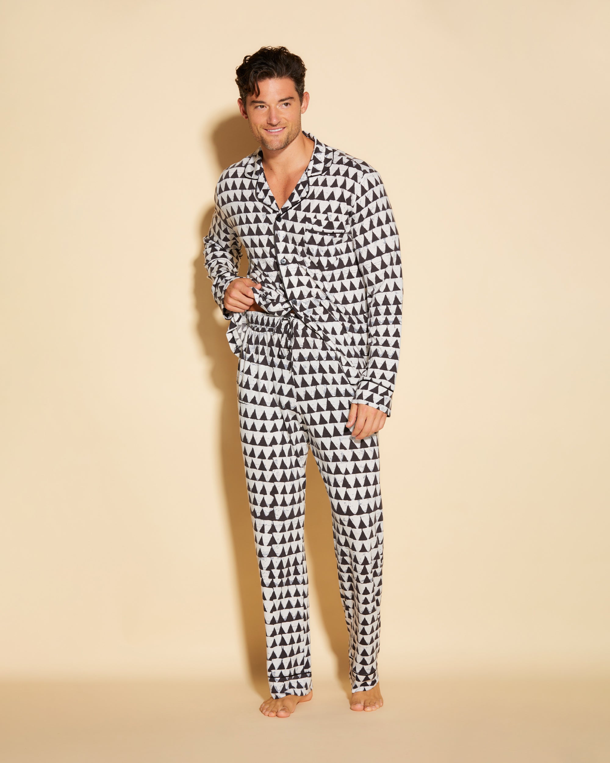 Estampado Conjuntos Para Hombres - Bella Printed Conjunto De Pijama