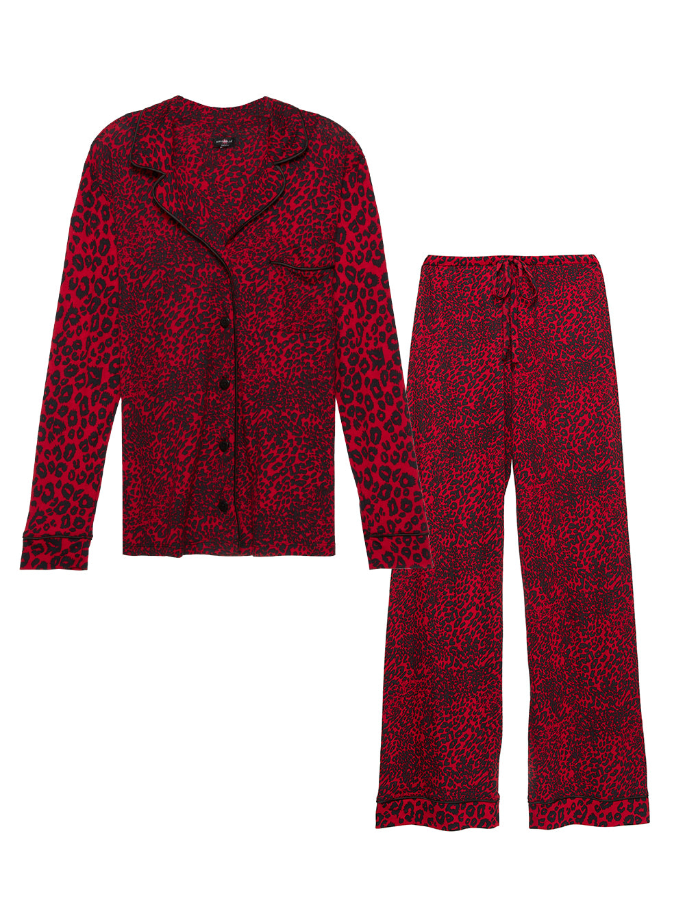 Rossa Set, Bella Printed Pigiama Con Pantaloni E Top A Maniche Lunghe