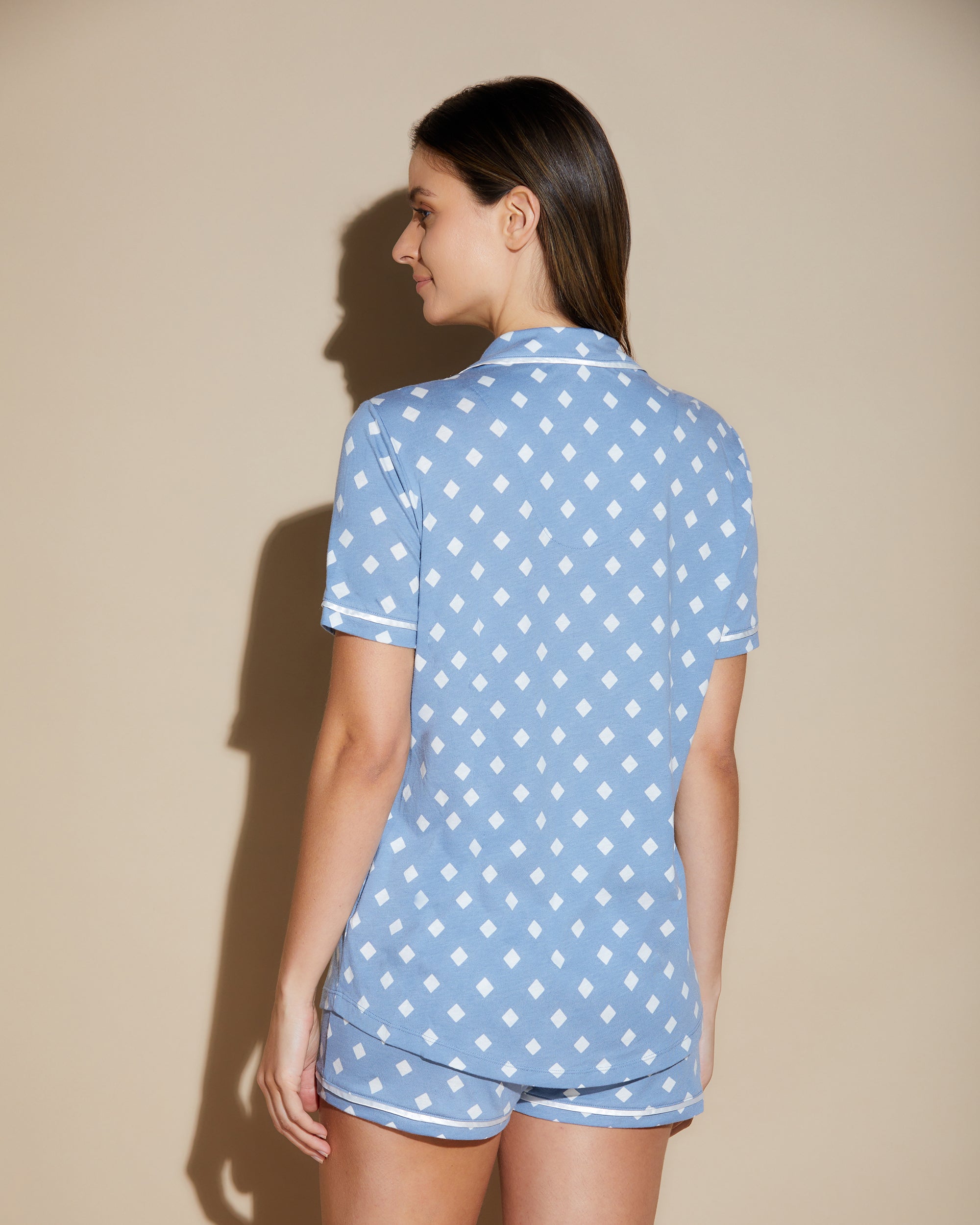 Estampado Conjuntos - Bella Printed Conjunto De Pijama Con Camiseta De Manga Corta Y Shorts