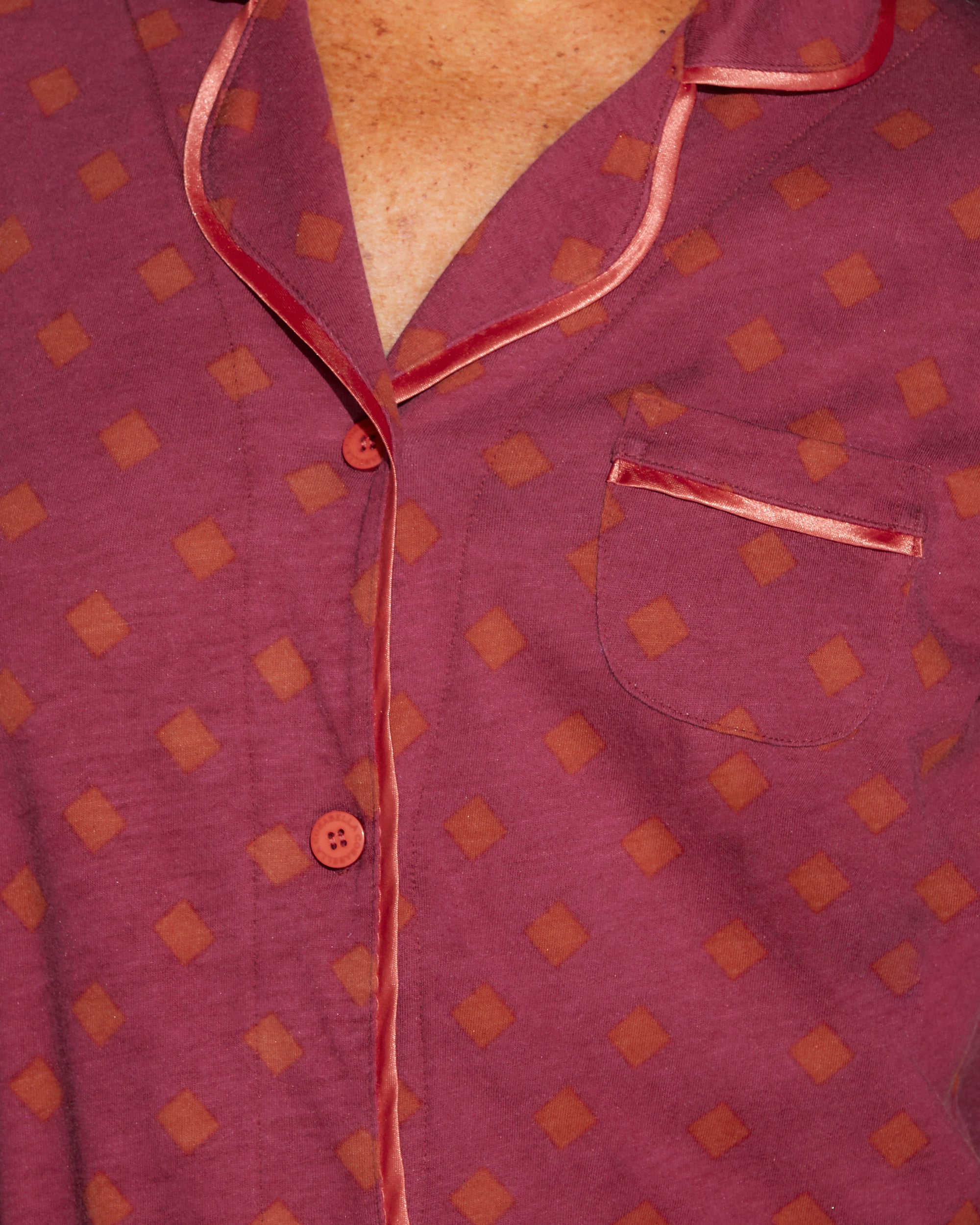 Imprimé Ensemble - Bella Printed Ensemble De Pyjama Haut Manches Courtes Et Boxer