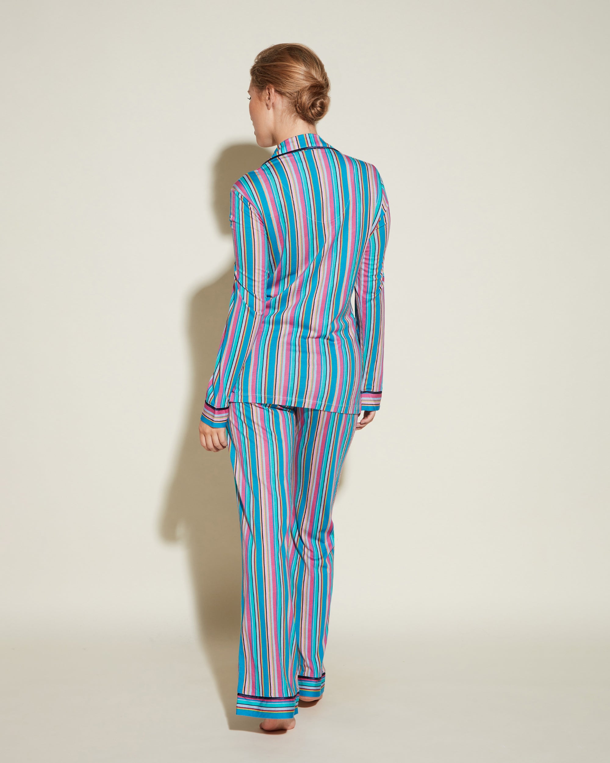 Estampado Conjuntos - Bella Printed Conjunto De Pijama Con Camisa De Manga Larga Y Pantalones