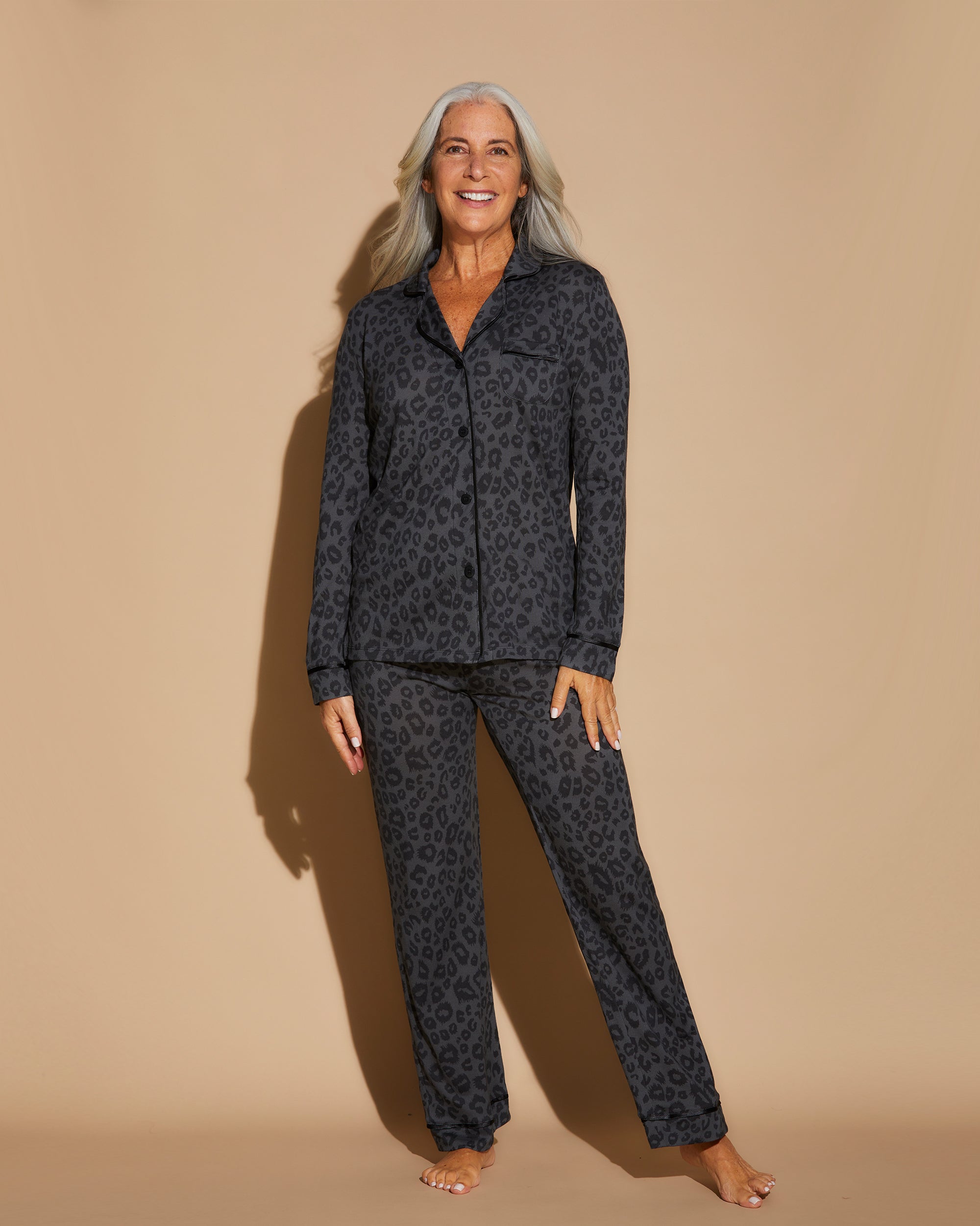 Multi Set - Bella Printed Langärmliges Oberteil & Pyjama-Hose
