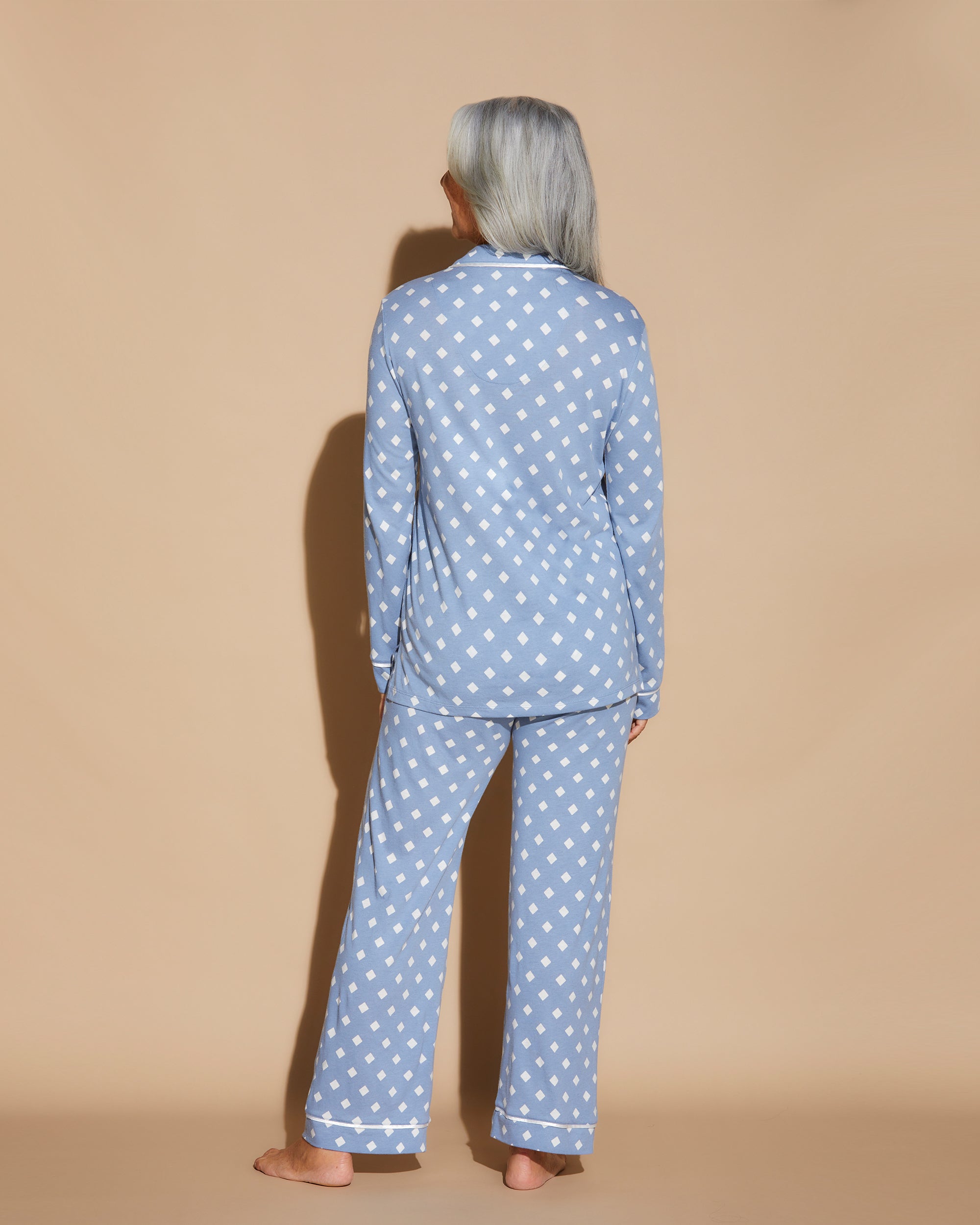 Print Set - Bella Printed Long Sleeve Top & Pant Pajamas