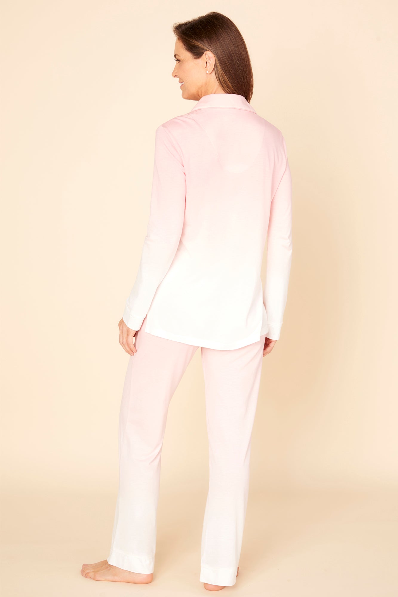 Pink Set - Bella Printed Long Sleeve Top & Pant Pajamas