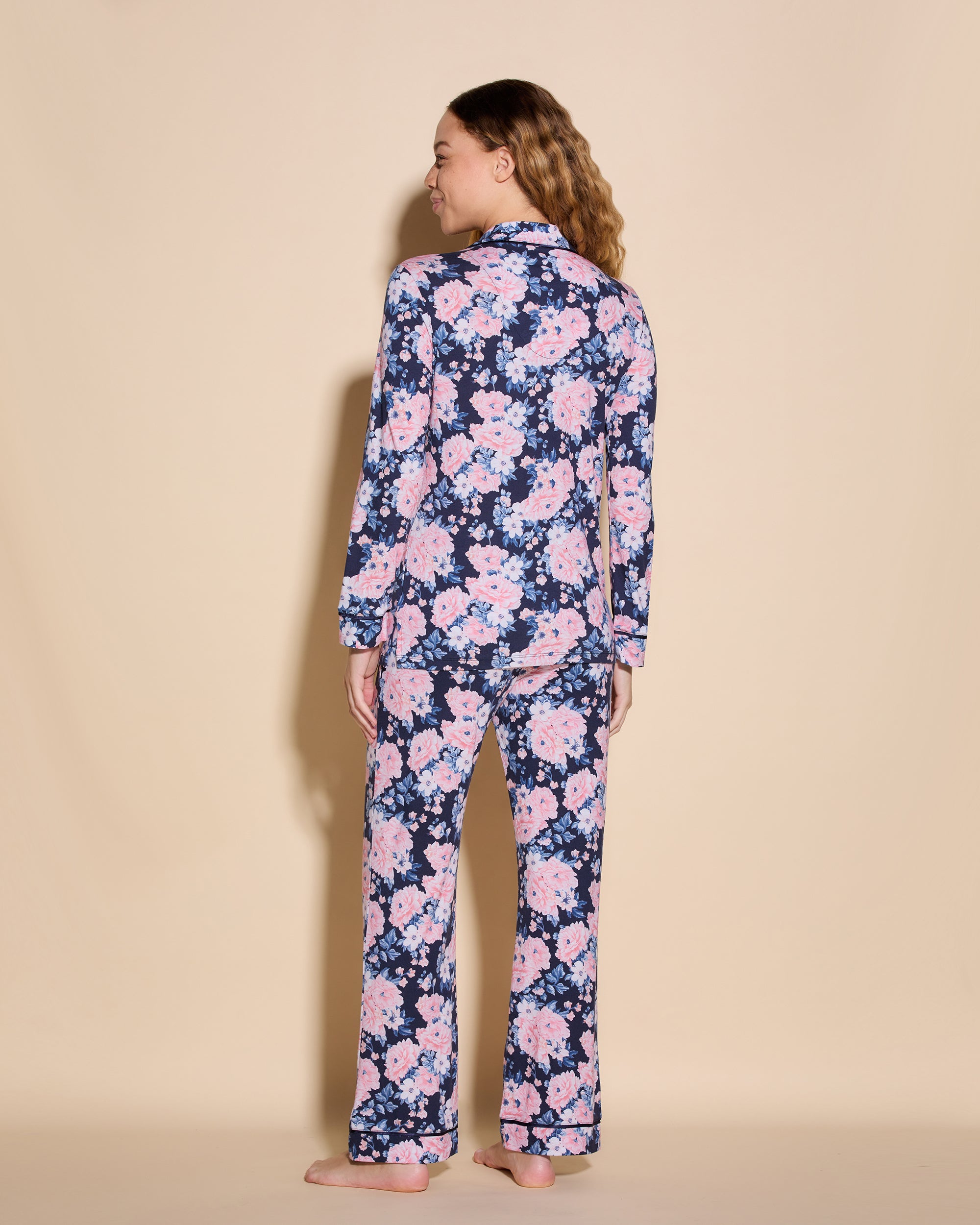 Stampa Set - Bella Printed Pigiama Con Top A Maniche Lunghe E Pantaloni