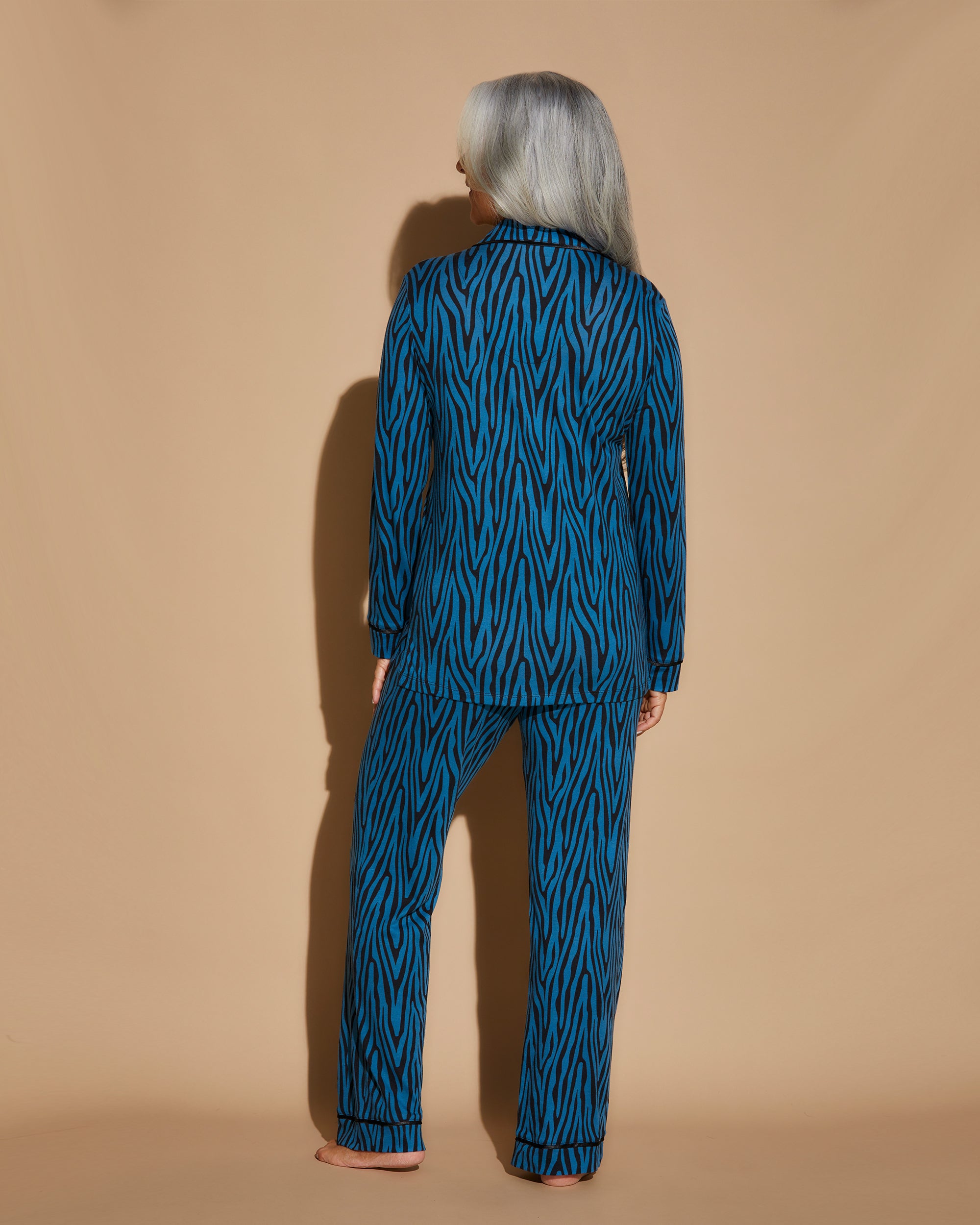 Print Set - Bella Printed Long Sleeve Top & Pant Pajamas