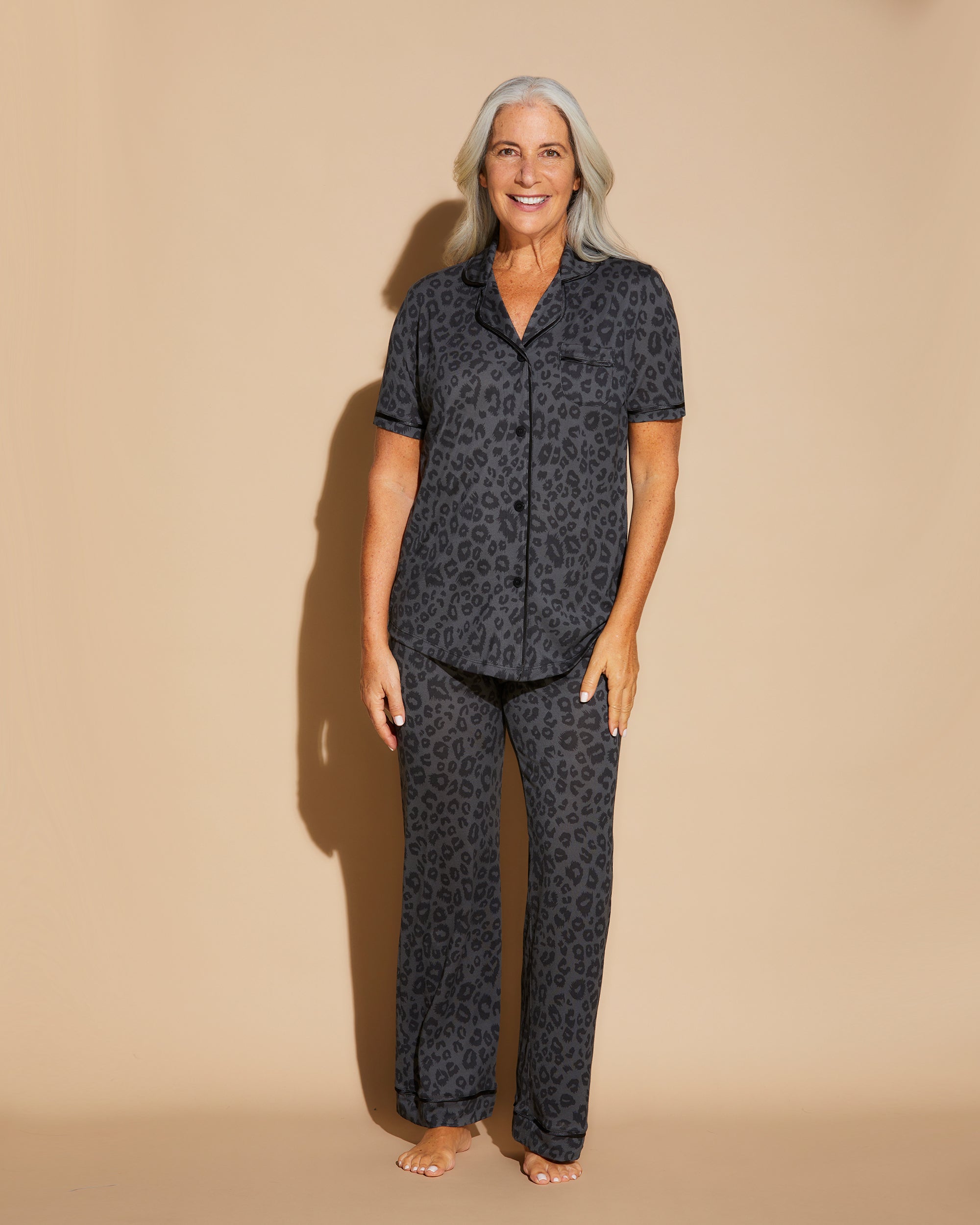 Multi Set - Bella Printed Set Pigiama Con Top A Maniche Corte E Boxer