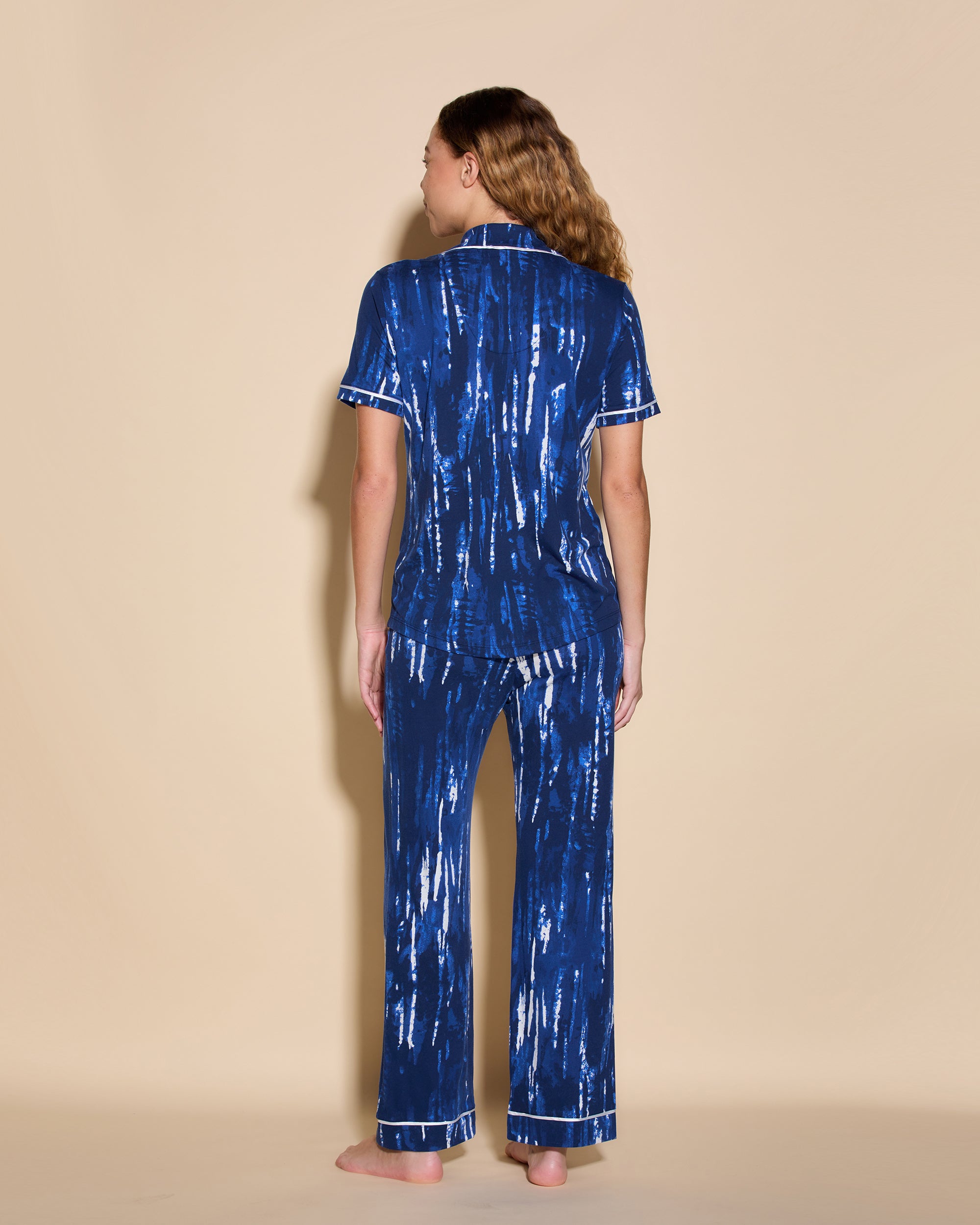 Imprimé Ensemble - Bella Printed Ensemble De Pyjama Haut Manches Courtes Et Pantalon