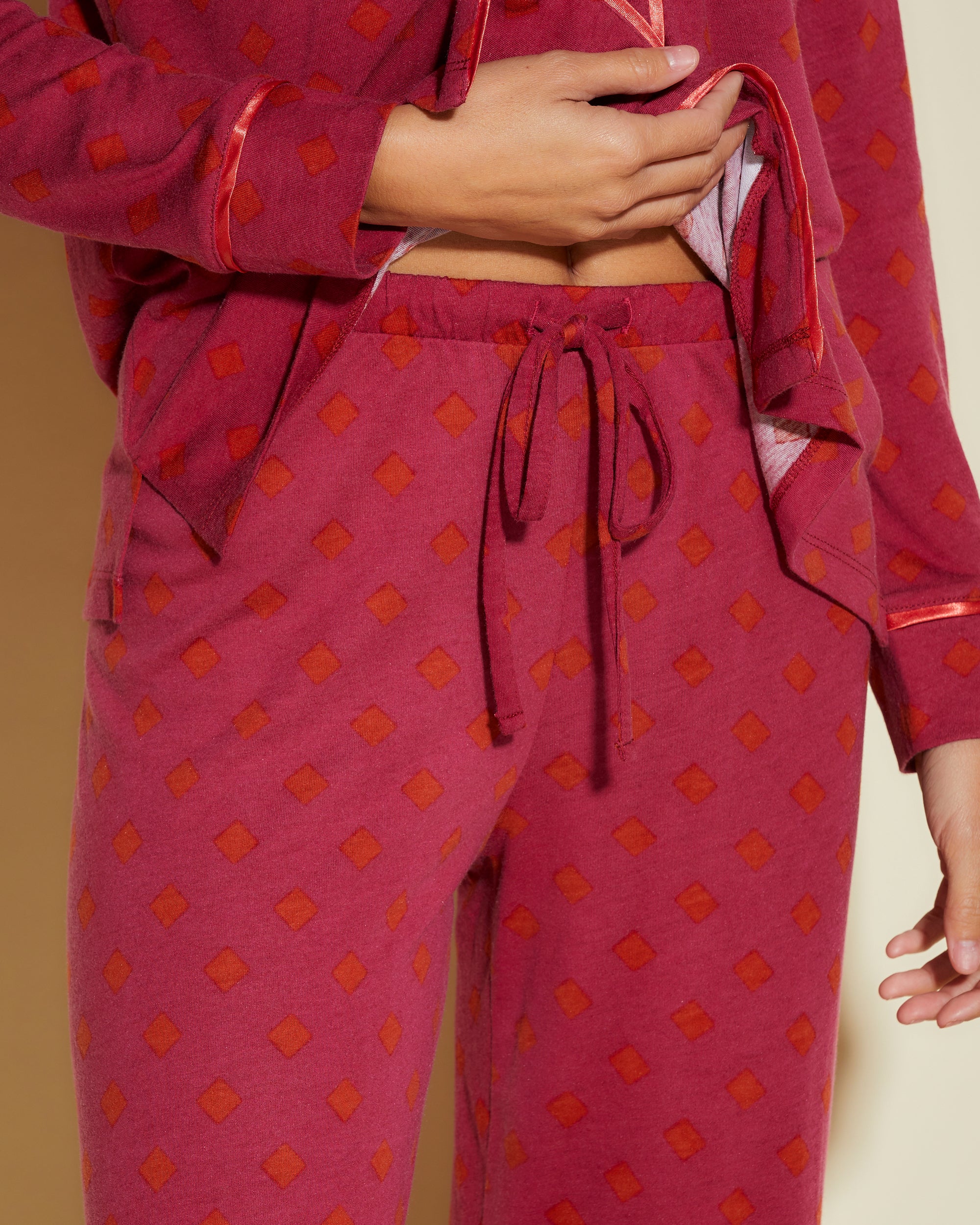 Stampa Set - Bella Printed Set Pigiama Con Top A Maniche Lunghe E Boxer