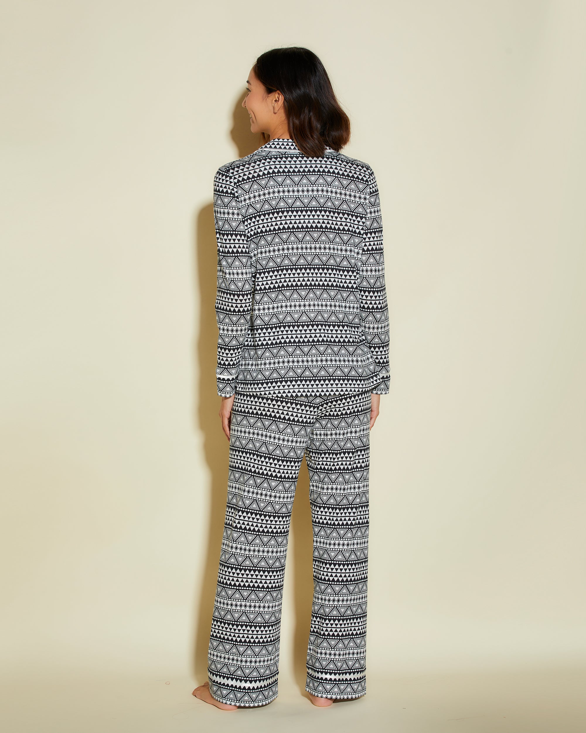 Stampa Set - Bella Printed Set Pigiama Con Top A Maniche Lunghe E Boxer