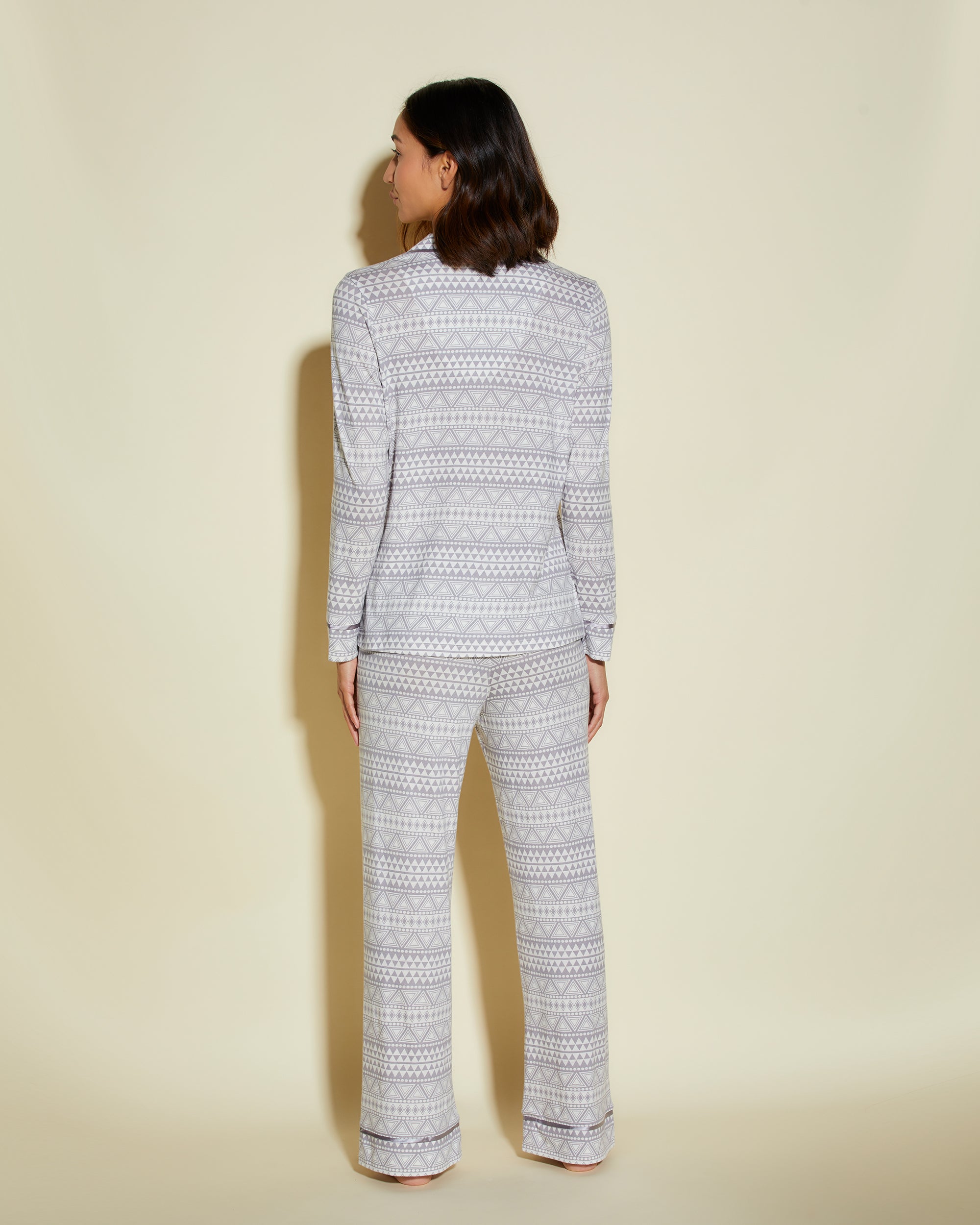 Stampa Set - Bella Printed Set Pigiama Con Top A Maniche Lunghe E Boxer