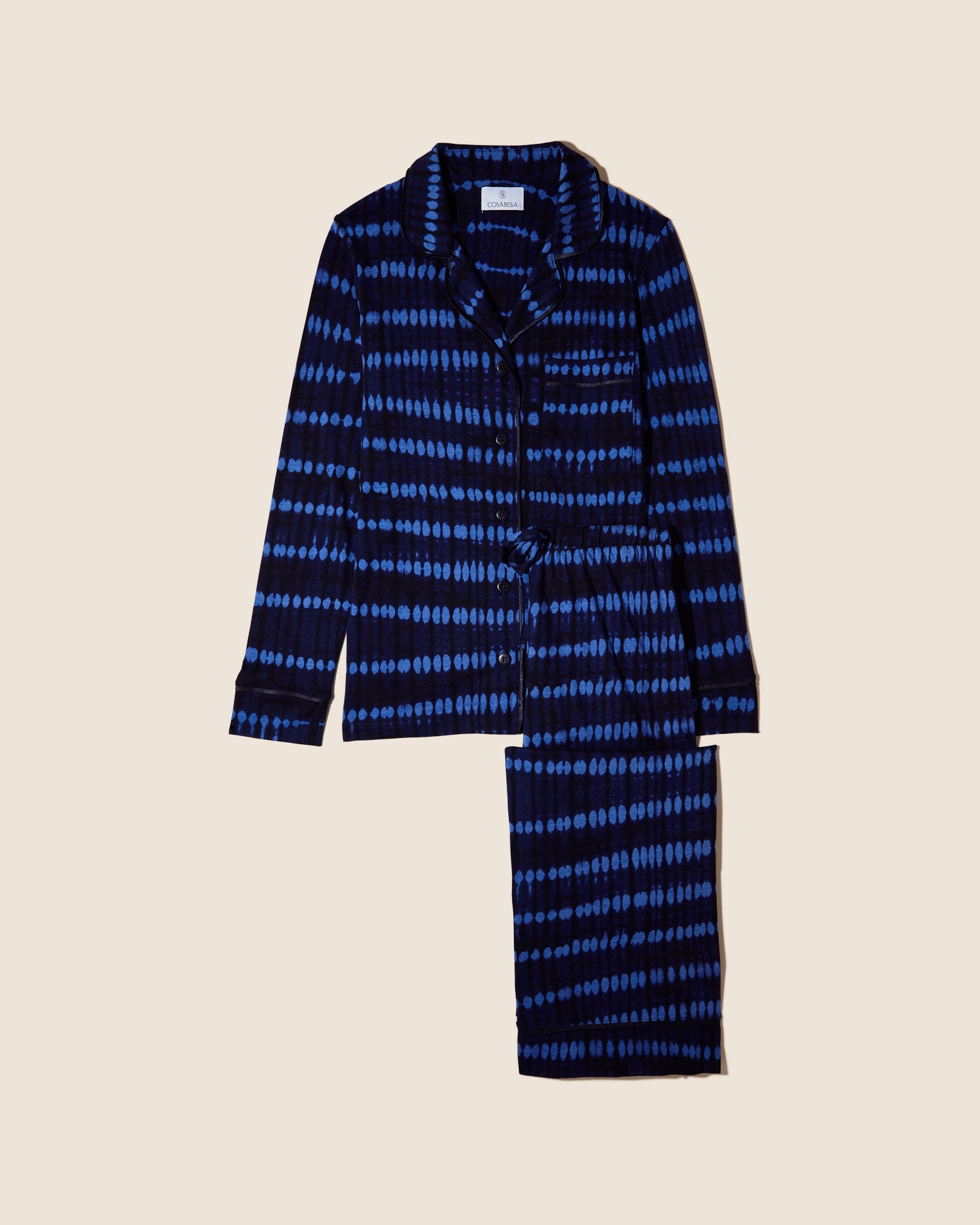 Stampa Set - Bella Printed Set Pigiama Con Top A Maniche Lunghe E Boxer