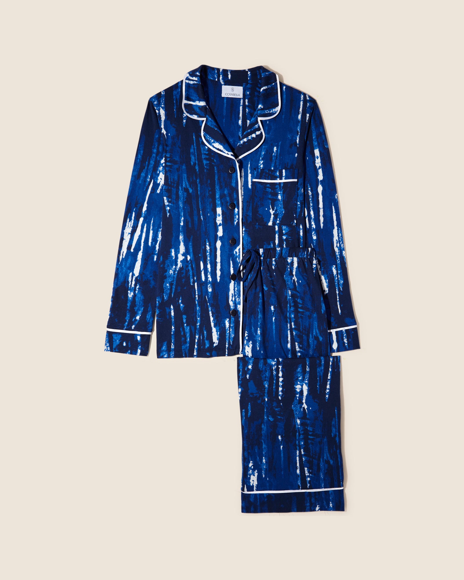 Imprimé Ensemble - Bella Printed Ensemble De Pyjama Haut Manches Longues Et Boxer