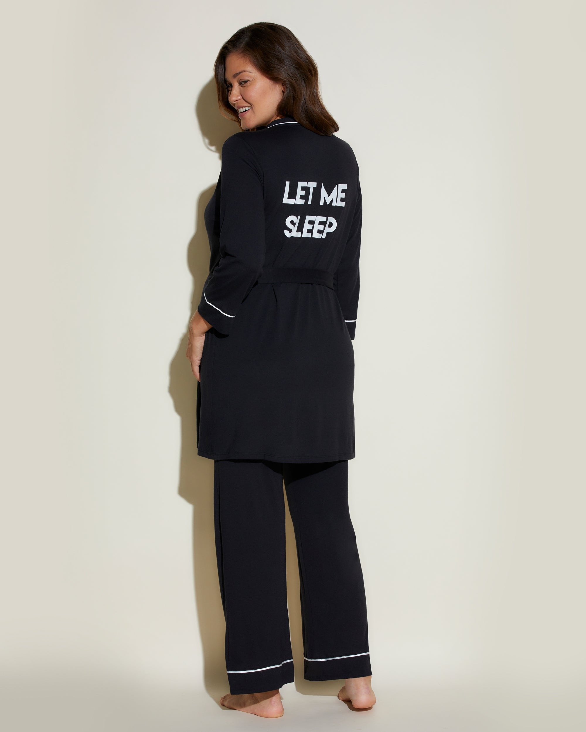 Schwarz Set - Bella Umstands-Pyjama-Set