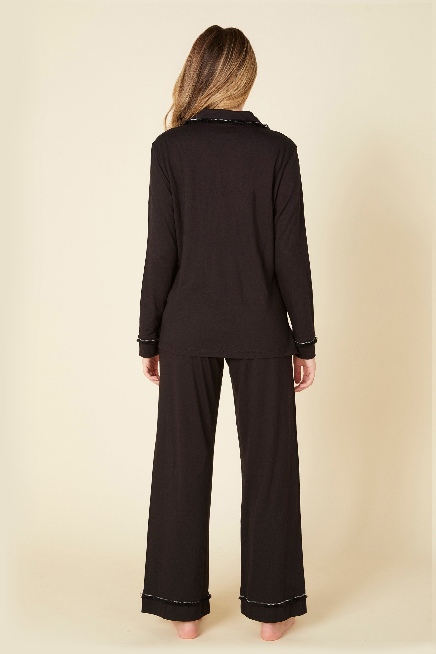 Noir Ensemble - Artisian Haut À Manches Longues Et Pantalon