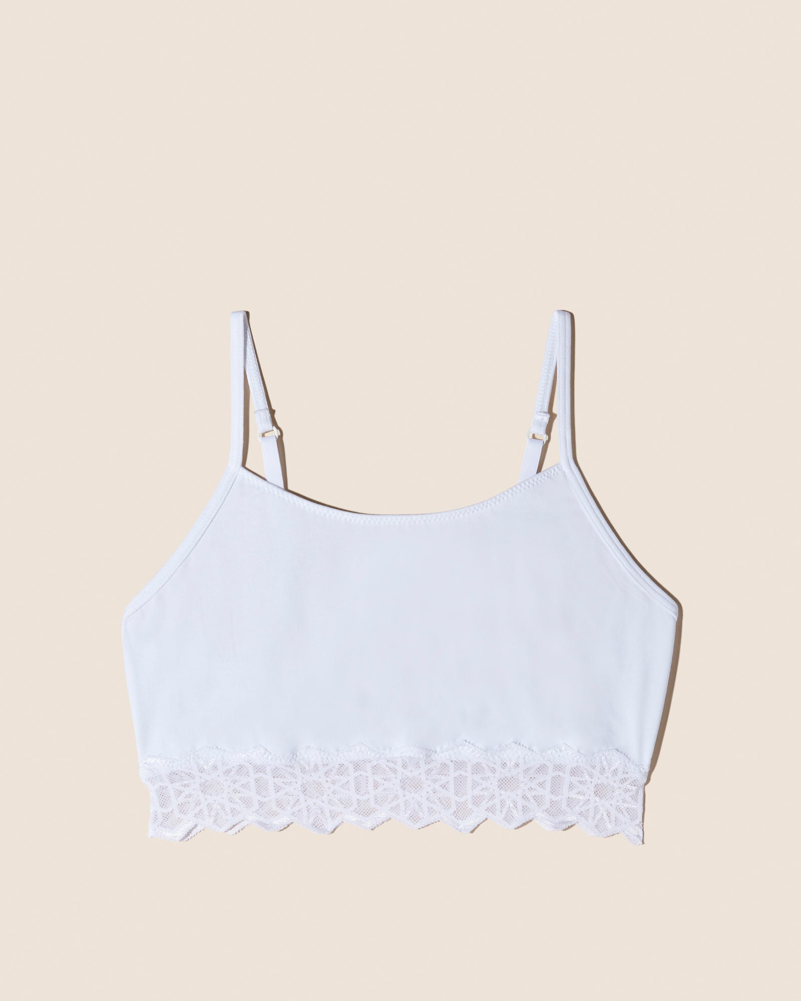Bianco Bralette - Avi Tween Avi Cotton Scoop Neck Tween Bralette