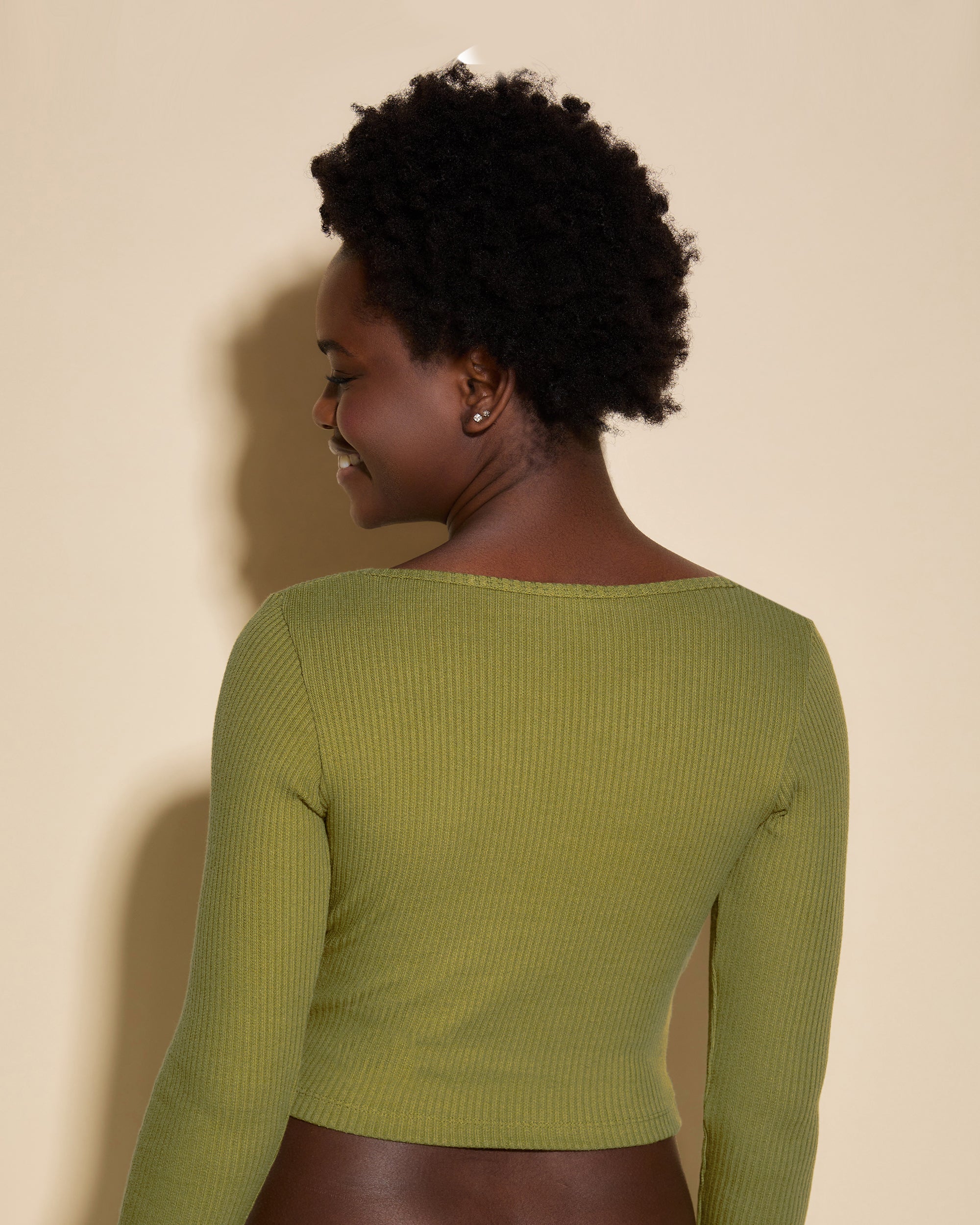 Verde Top - Britt Top Incrociato Sul Davanti