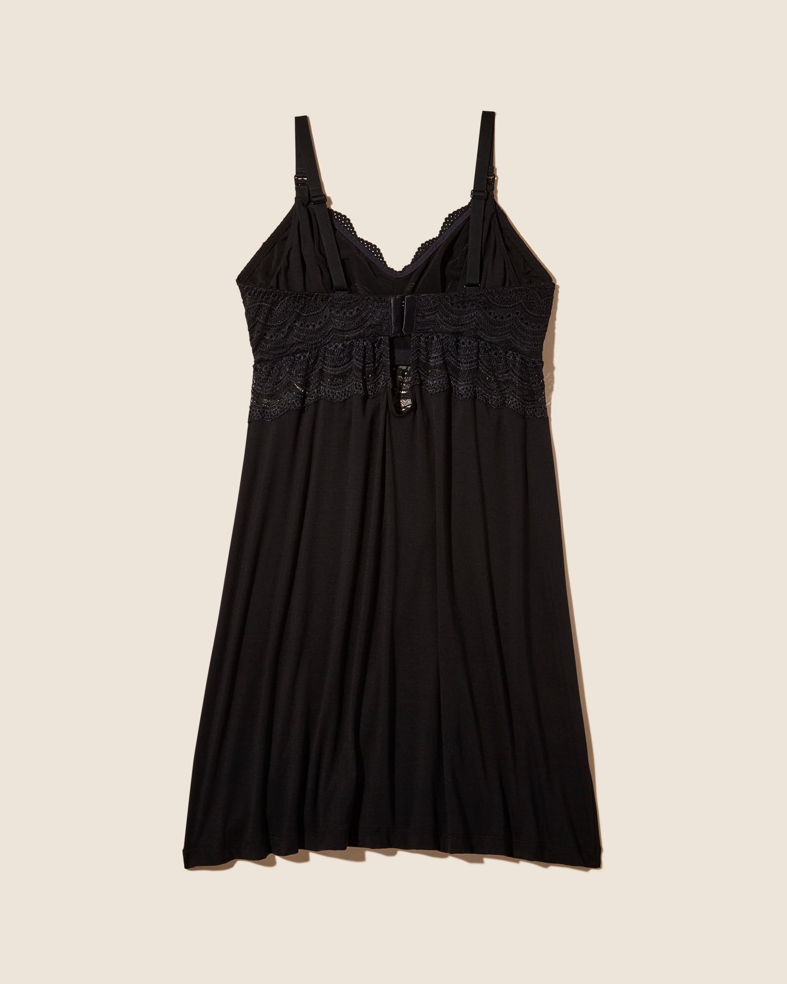 Noir Chemise De Nuit - Ceylon Modal Chemise Infirmière